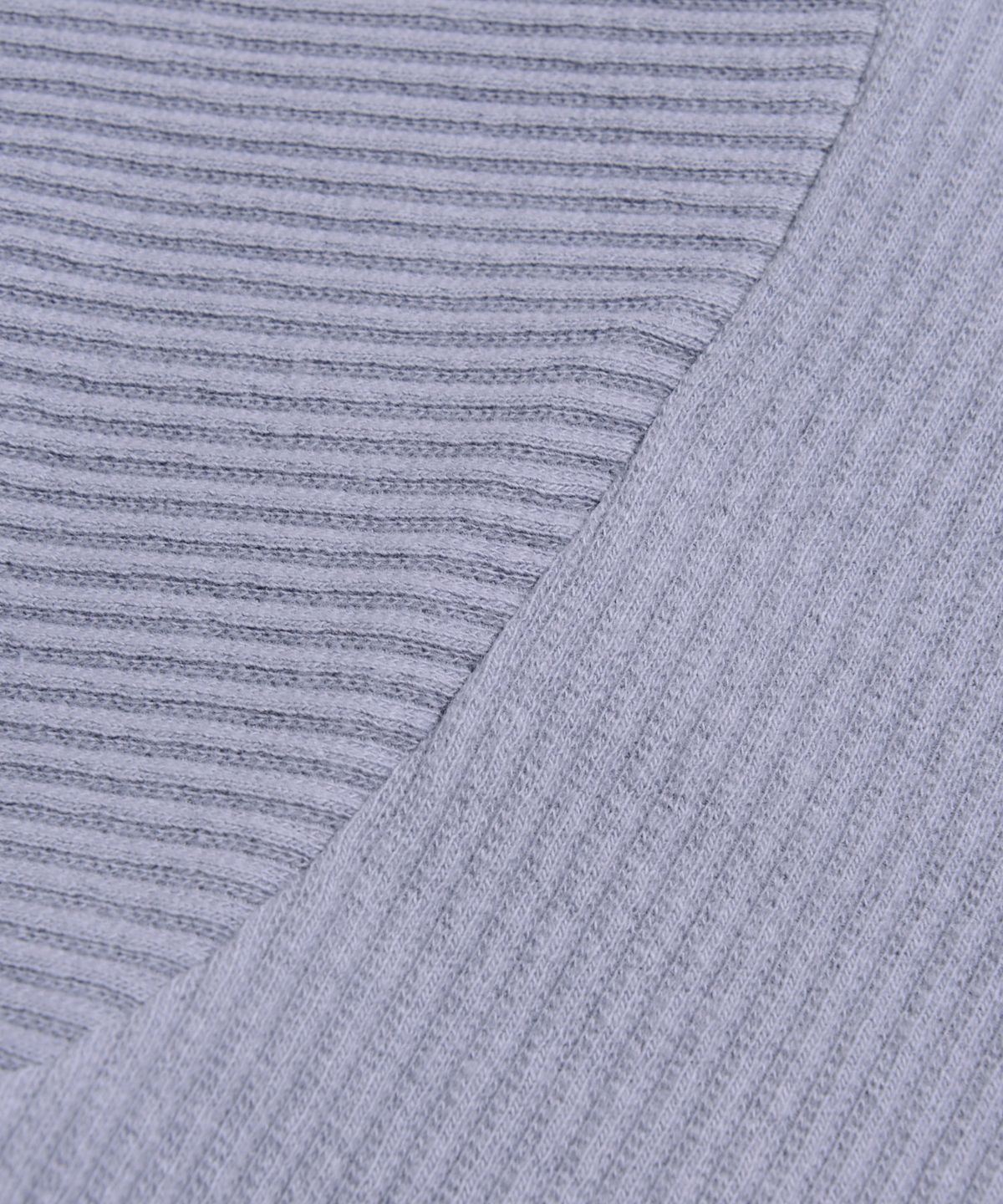 피스메이커(PIECE MAKER) RIBBED CONTRAST CROP TEE (GREY)