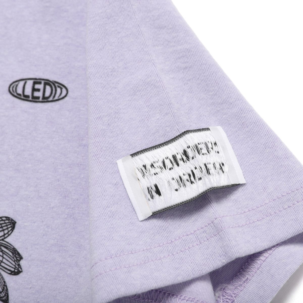 일레딧(ILLEDIT) FLOWER ARTWORK CROP TOP LAVENDER