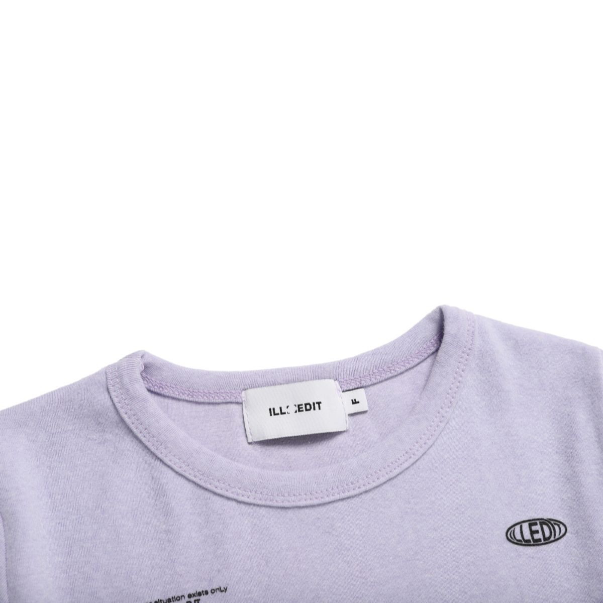 일레딧(ILLEDIT) FLOWER ARTWORK CROP TOP LAVENDER