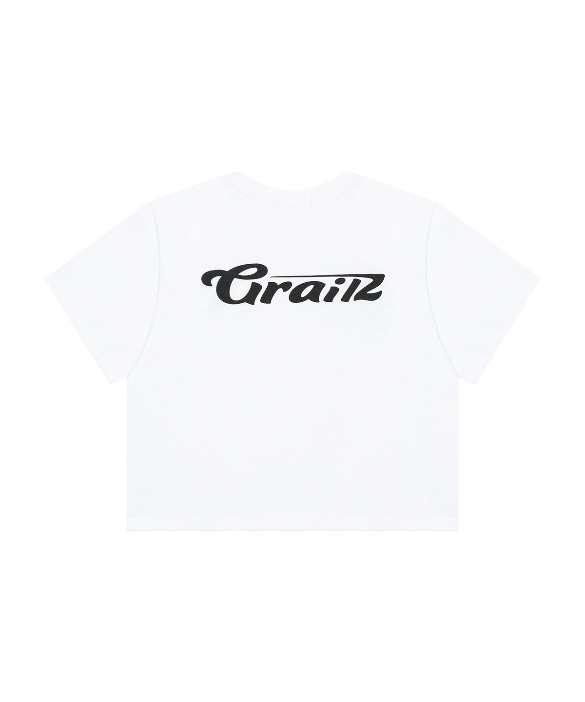 그레일즈(GRAILZ) OVAL LOGO CROP T-SHIRTS [WHITE]