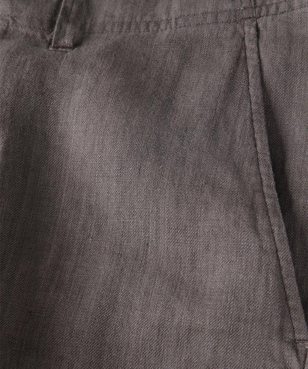 빠니깔레(PANICALE) 브라운 스트레이트 리넨 쇼츠