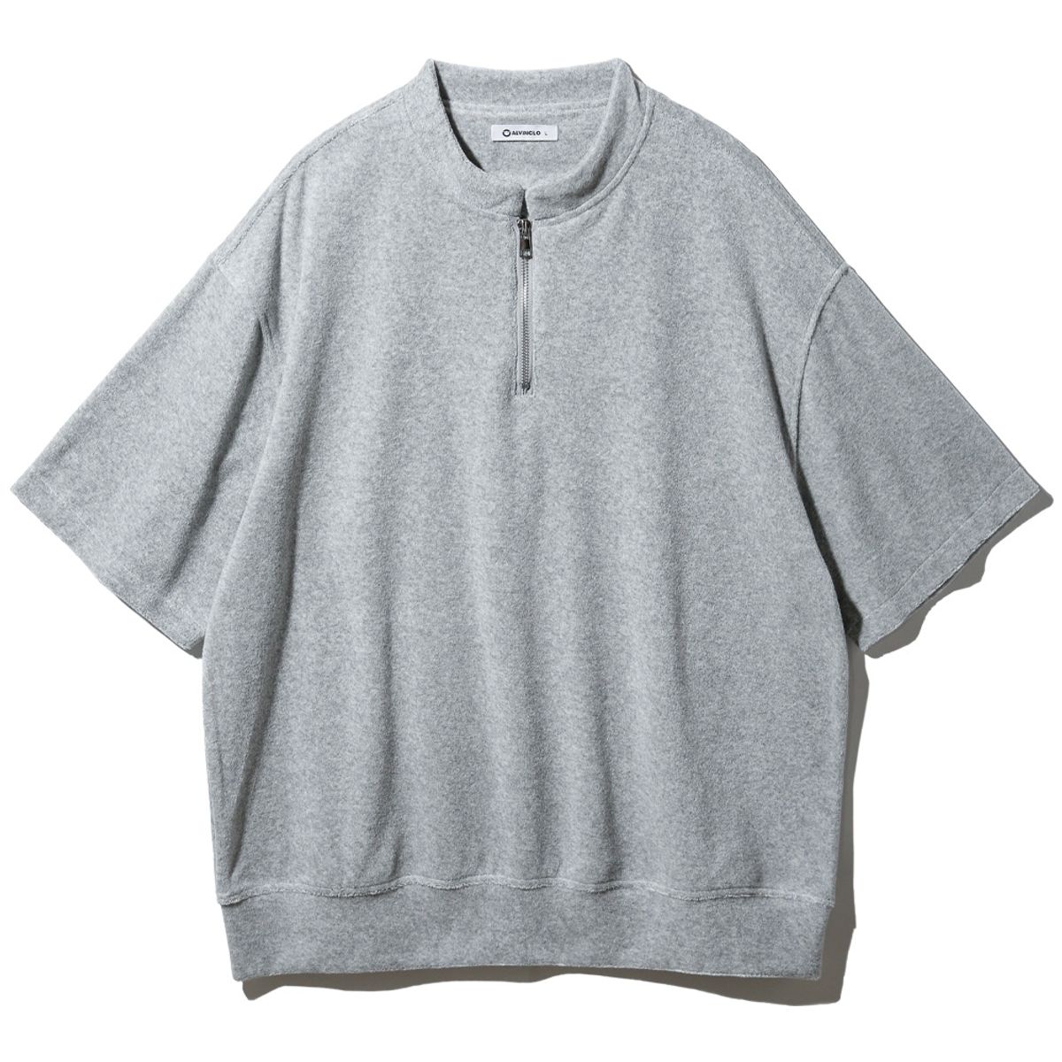 앨빈클로(ALVINCLO) 무지 테리 반집업 반팔티 DLX4601 (4 COLOR)
