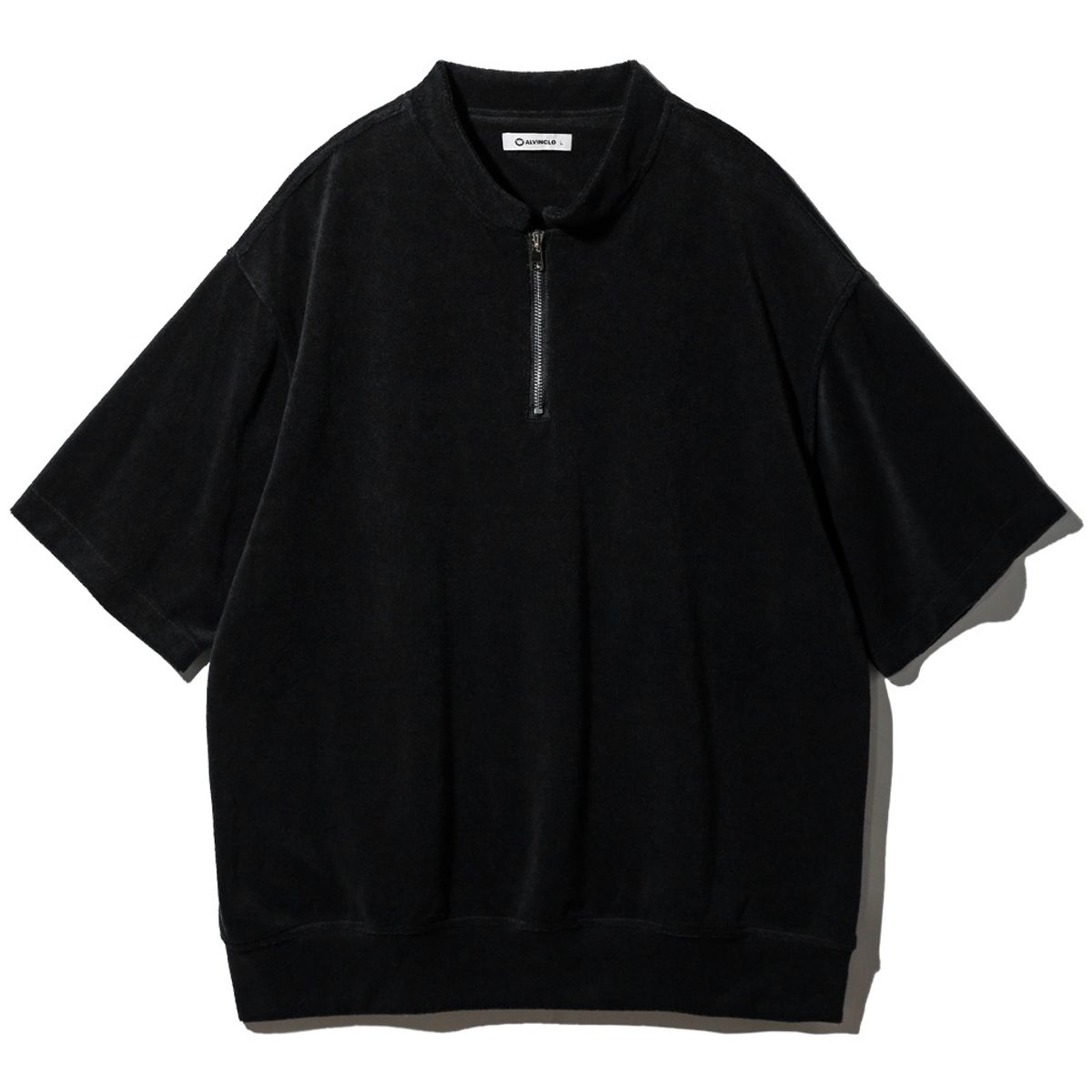 앨빈클로(ALVINCLO) 무지 테리 반집업 반팔티 DLX4601 (4 COLOR)