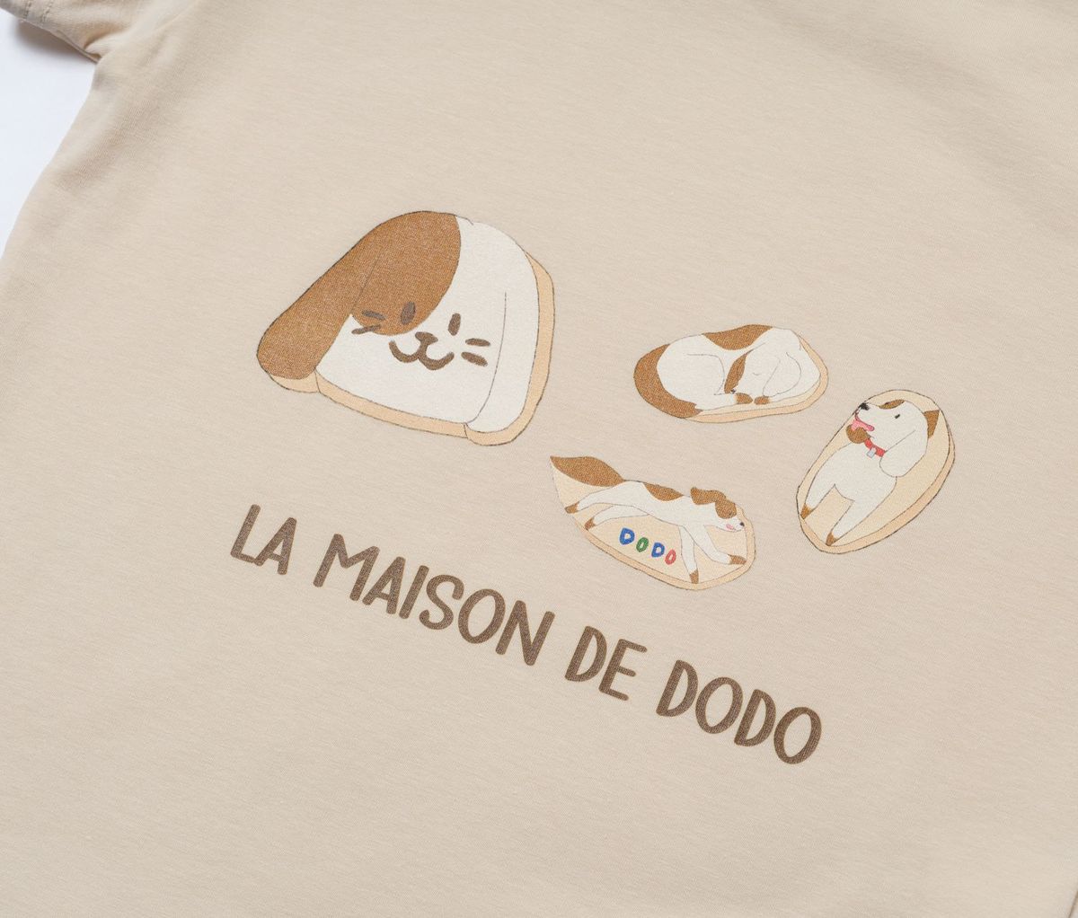 라메종드도도(LA MAISON DE DODO) Basic Dodo Long Sleeve T-Shirt with Puppy Cookies_긴팔티