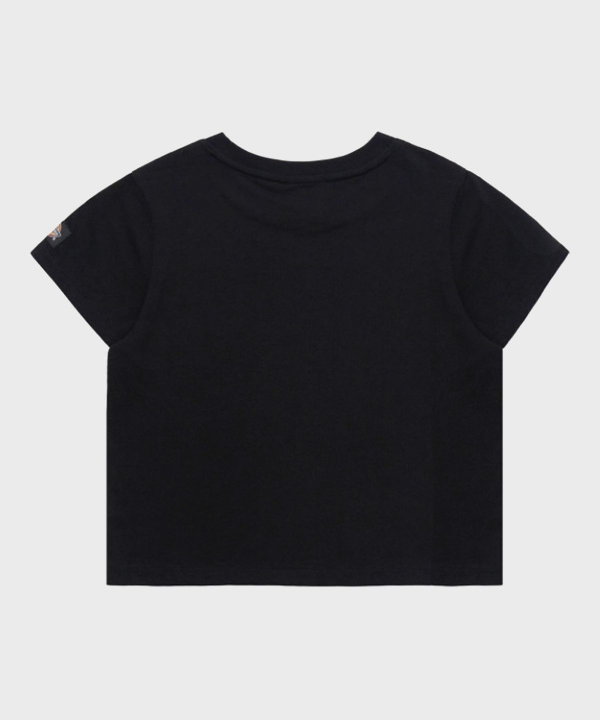 디키즈(DICKIES) 오리지널 로고 크롭 티셔츠 Black