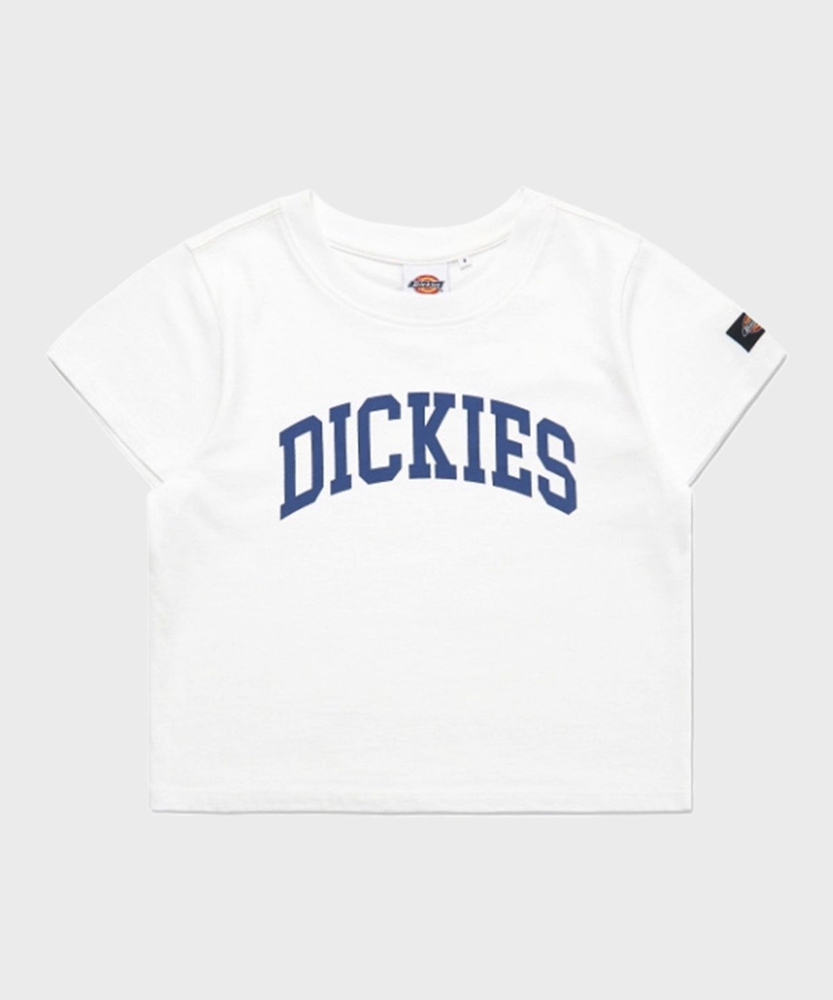 디키즈(DICKIES) 아치 로고 크롭 티셔츠 White