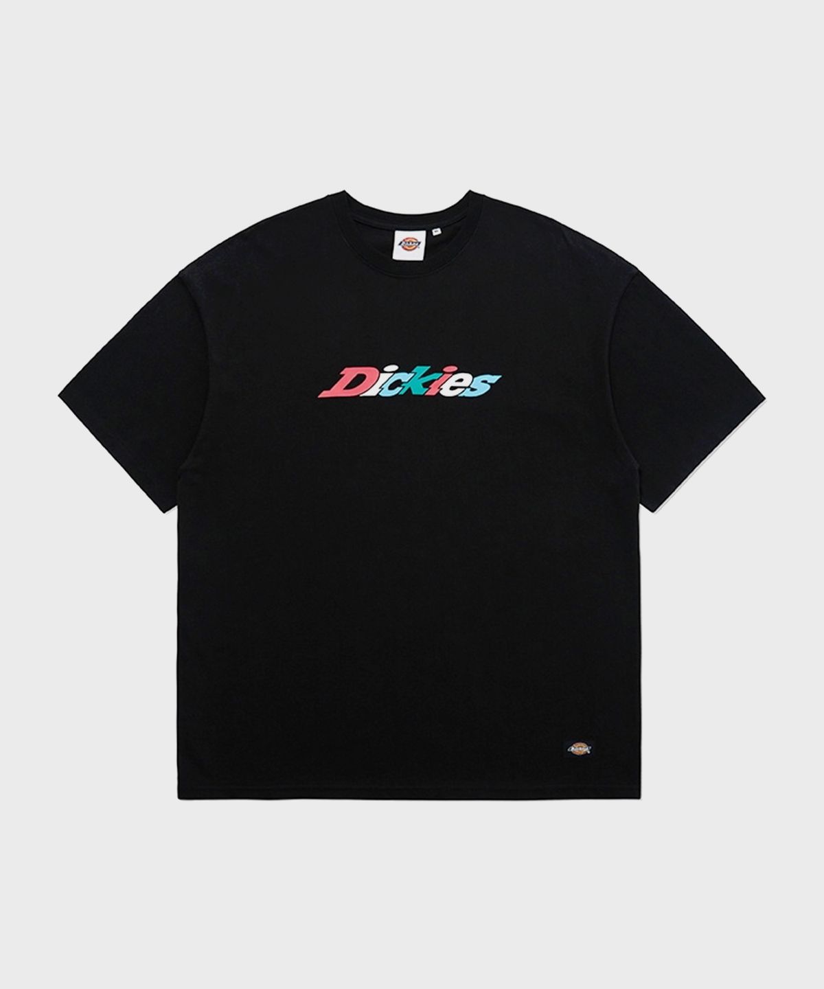 디키즈(DICKIES) 컬러 로고 티셔츠 Black