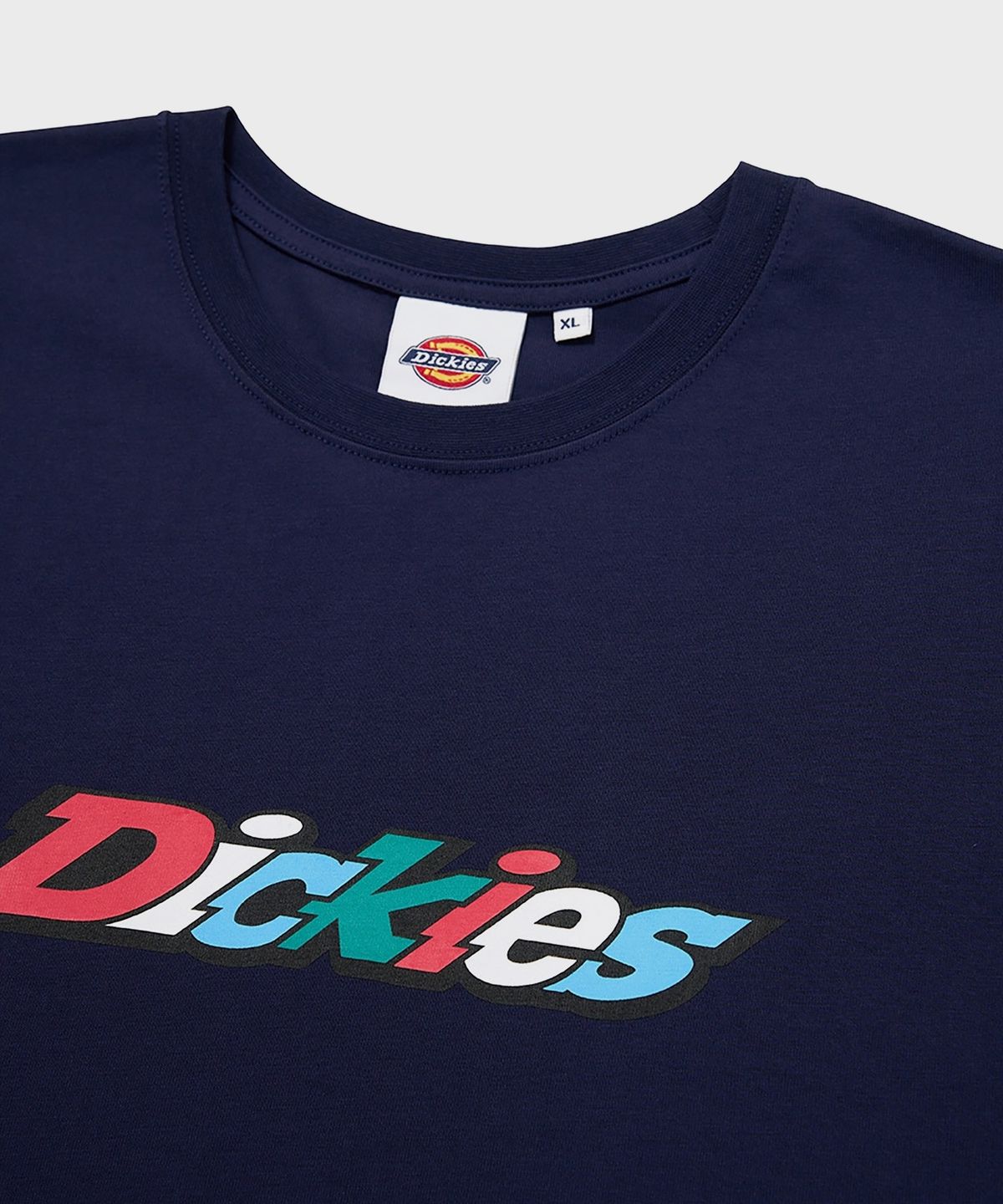 디키즈(DICKIES) 컬러 로고 티셔츠 Navy