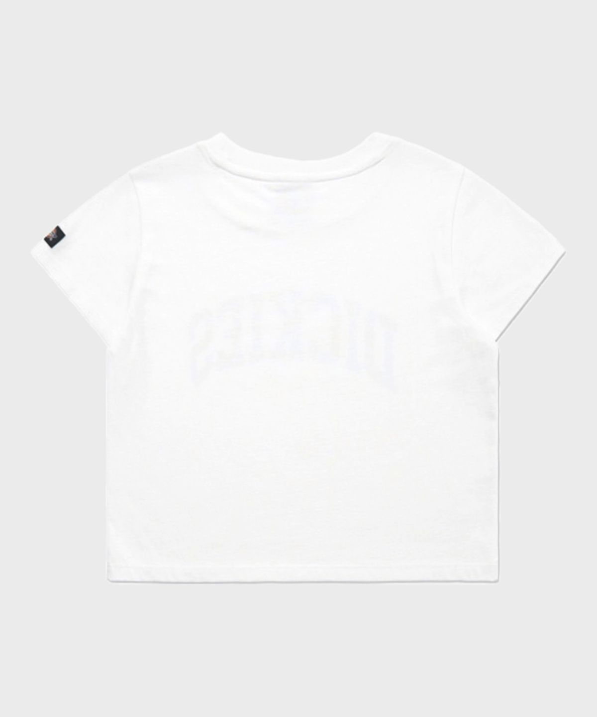 디키즈(DICKIES) 플레임 D 크롭 티셔츠 White