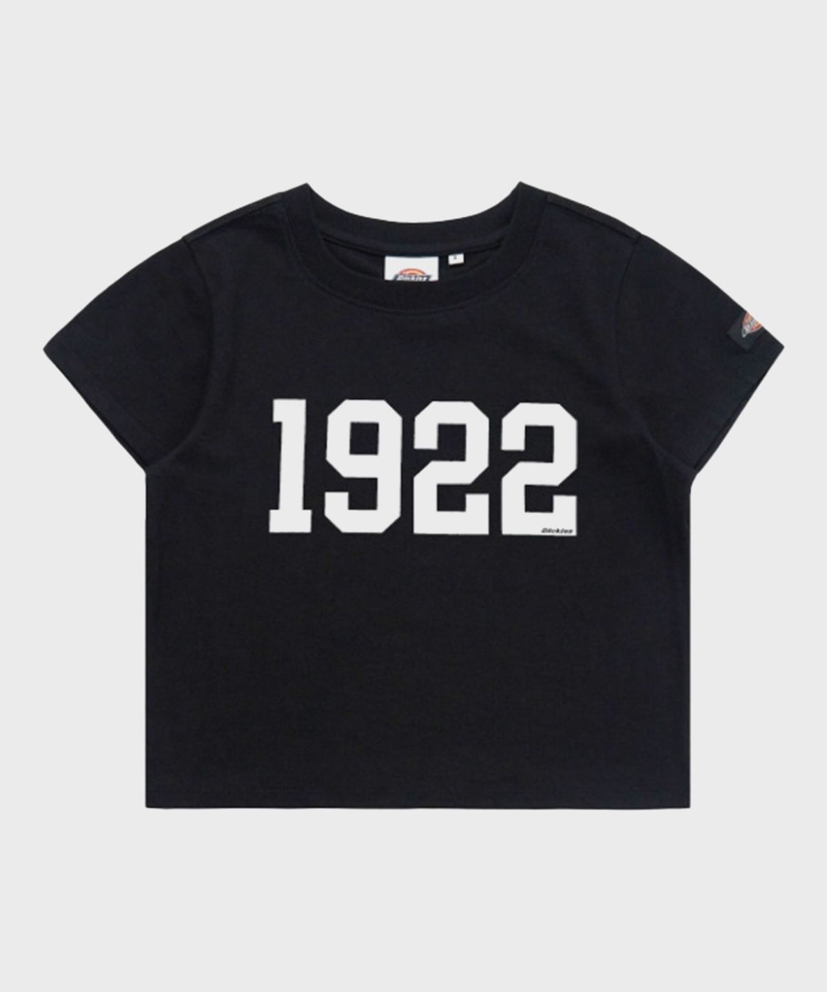 디키즈(DICKIES) 1922 크롭 티셔츠 Black