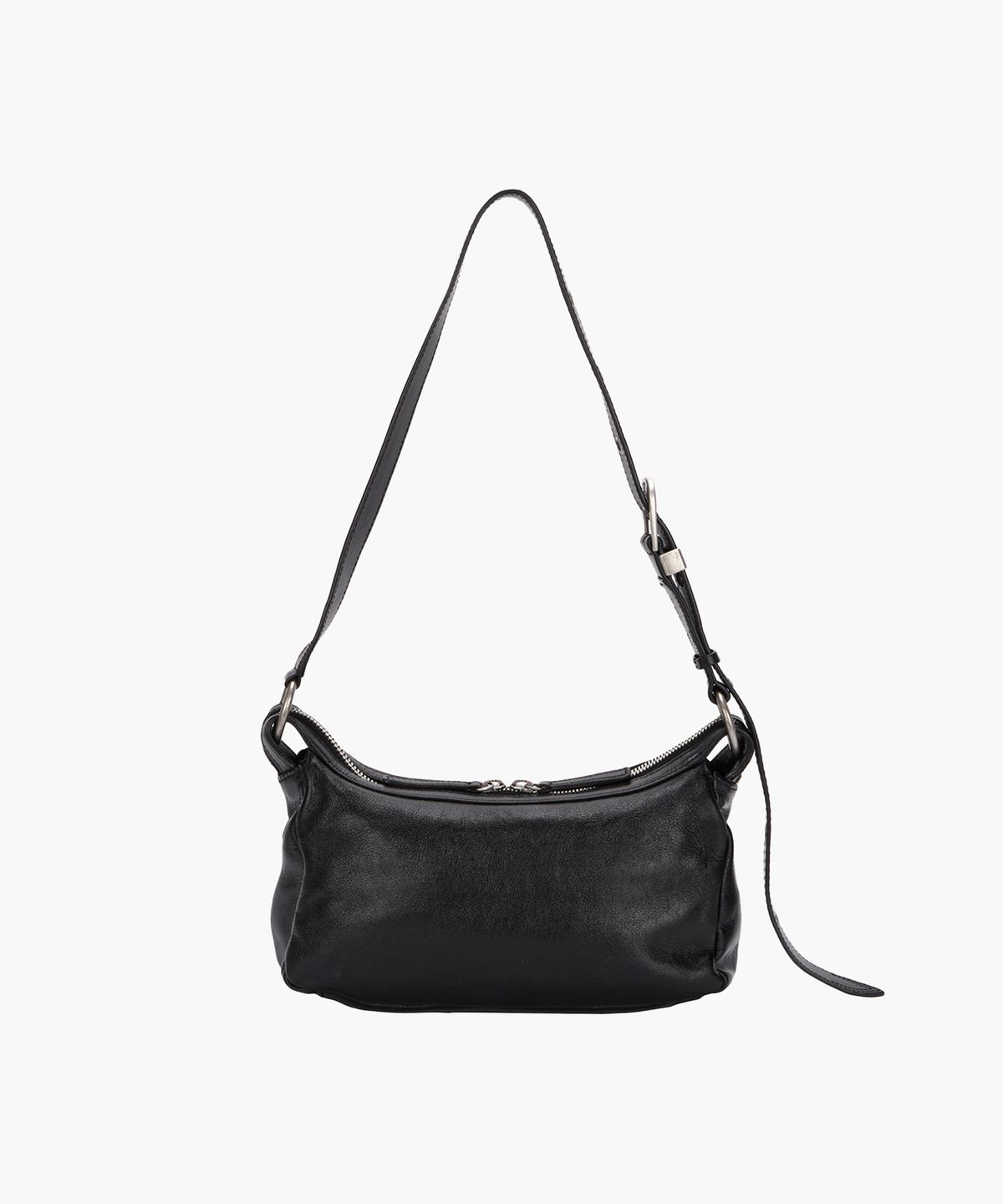 마지셔우드(MARGESHERWOOD) OUTPOCKET HOBO MINI_black glossy plain