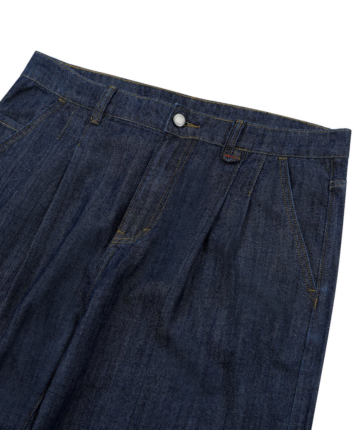 포트너스(FOTTNERS) Light Two Tuck Wide Jeans (Raw Indigo)