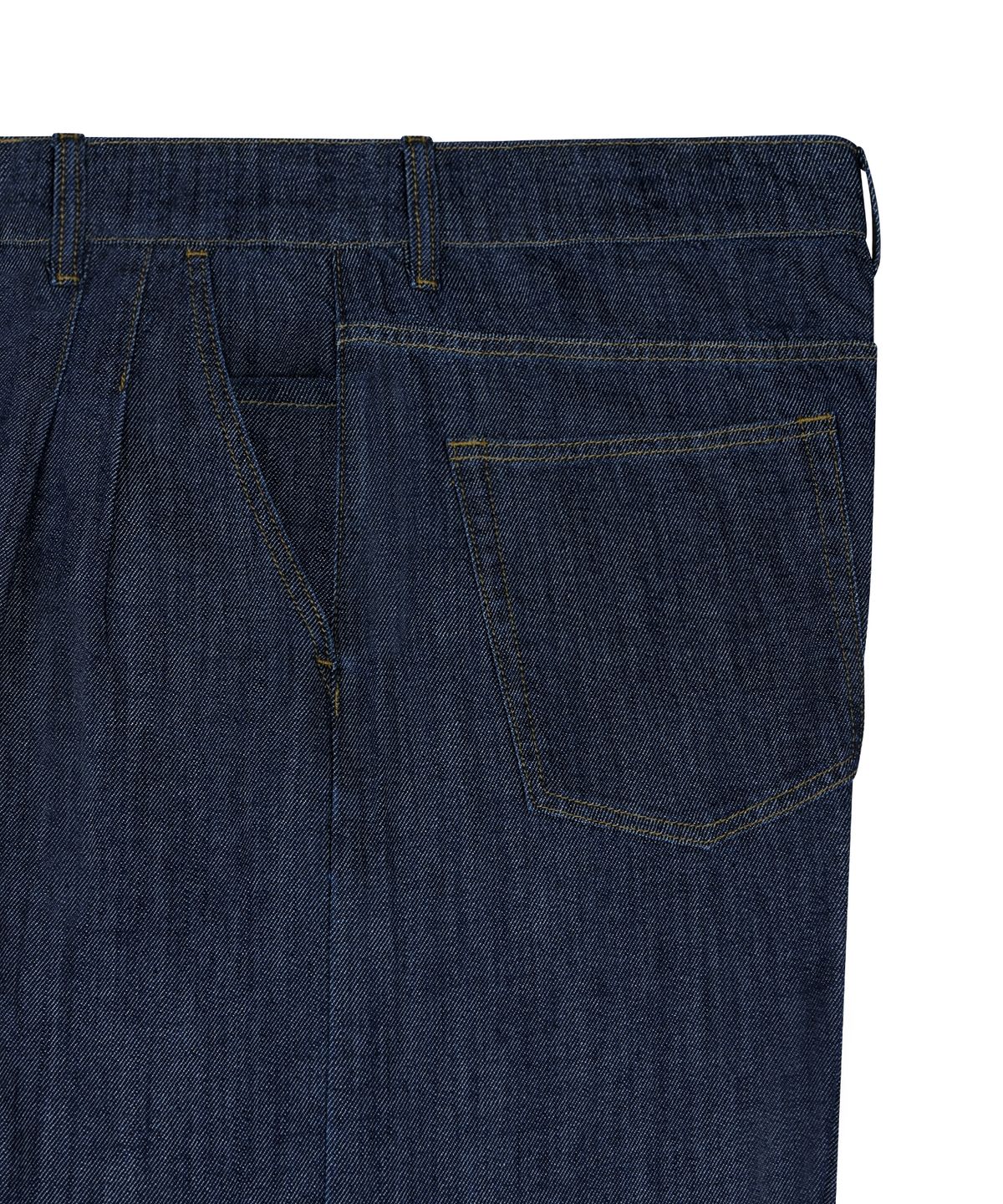 포트너스(FOTTNERS) Light Two Tuck Wide Jeans (Raw Indigo)