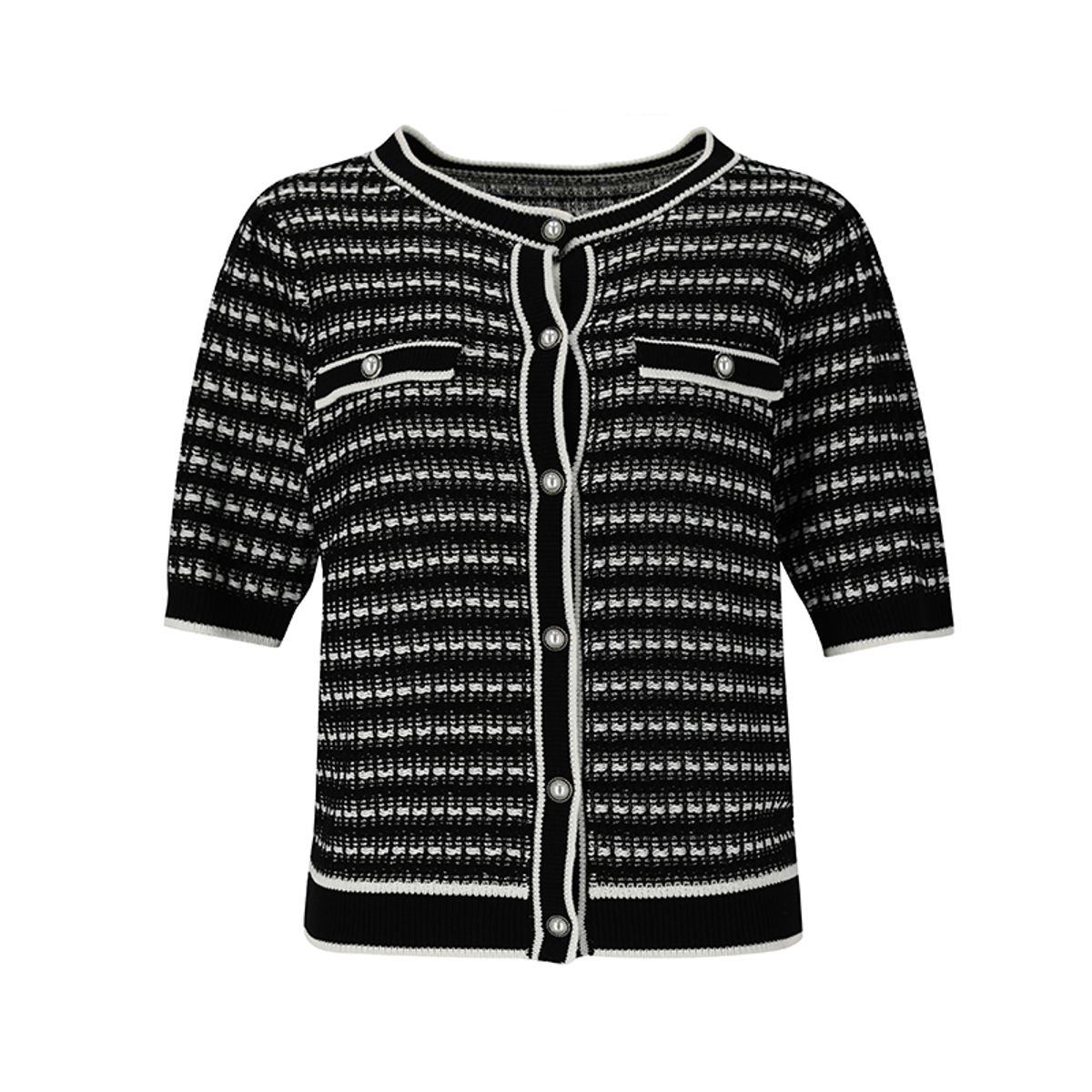숲(SOUP) 트위드 라운드 카디건(SZ5GD80)