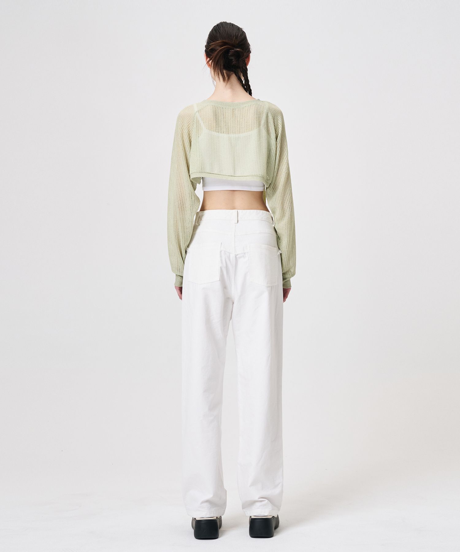 ワンピース ETMON Strap Bolero Cardigan, Light Green MUSINSA | ETMON Strap Bolero Cardigan, Light Green