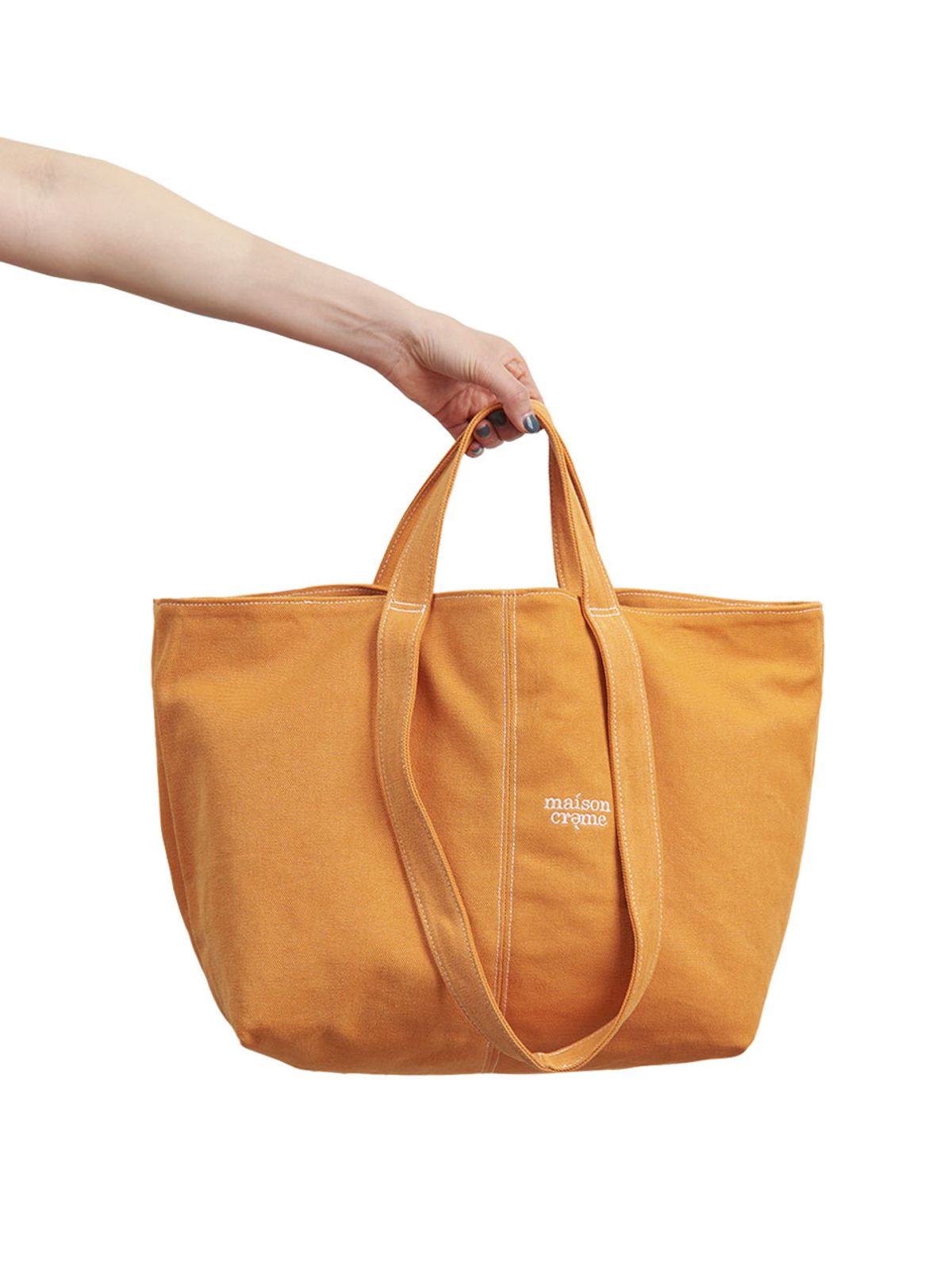 메종크렘(MAISON CREME) Reversible stitch bag _ Orange