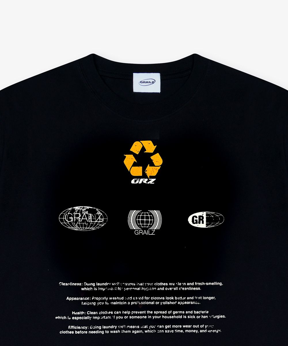 ★GRAILZ★ RECYCLED GRAPHIC TSHIRT BLACK GR23SSMS11BK MUSINSA | GRAILZ RECYCLED GRAPHIC T-SHIRT [BLACK]