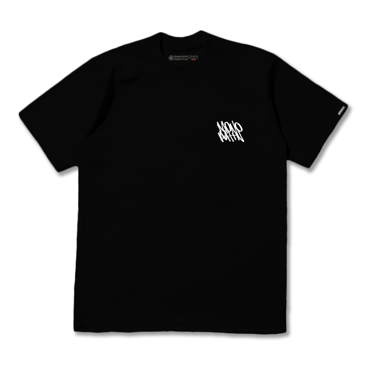 모노파틴(MONOPATIN) tagging monopatinskateboards heavy weight t-shirt - bk