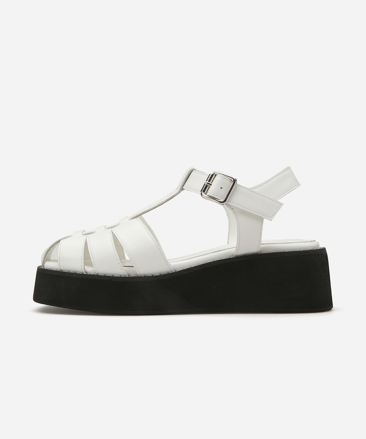 솔트앤초콜릿(SALT AND CHOCOLATE) 스티치 피셔맨 플랫폼 샌들 412324005 (5cm/3colors)