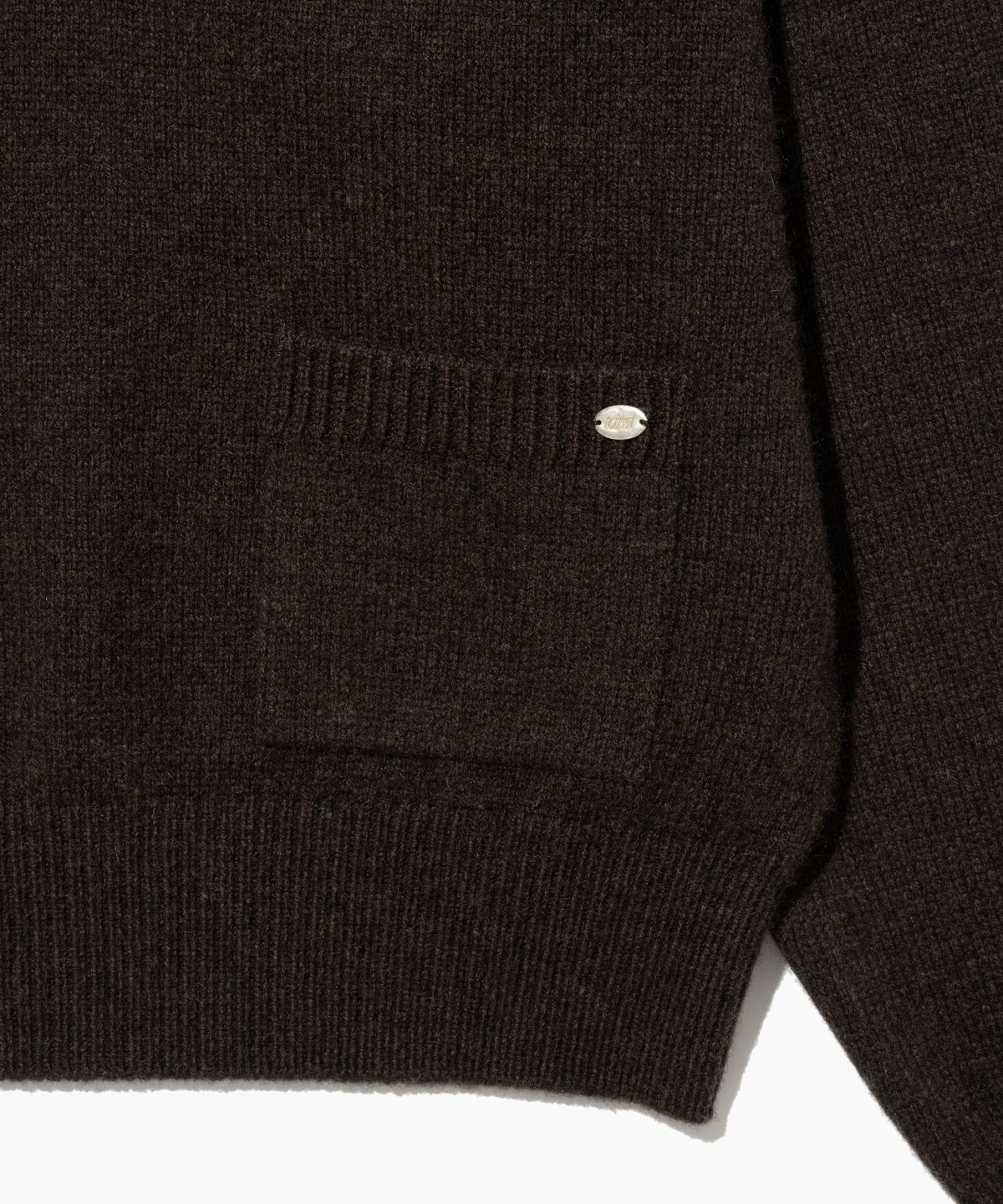 튜드먼트(TTUDEMENT) WOOL V-NECK KNIT PULLOVER BROWN
