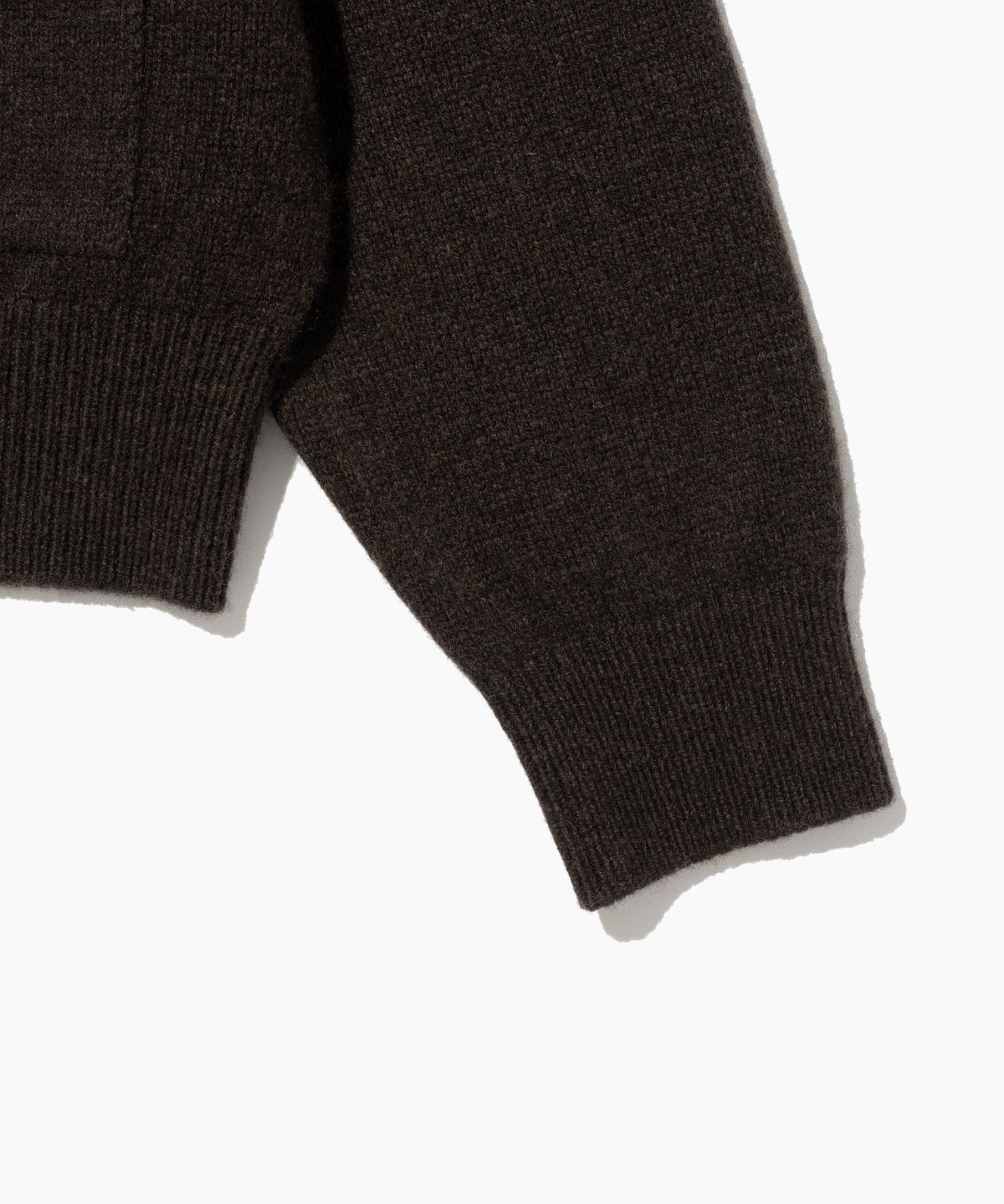 튜드먼트(TTUDEMENT) WOOL V-NECK KNIT PULLOVER BROWN