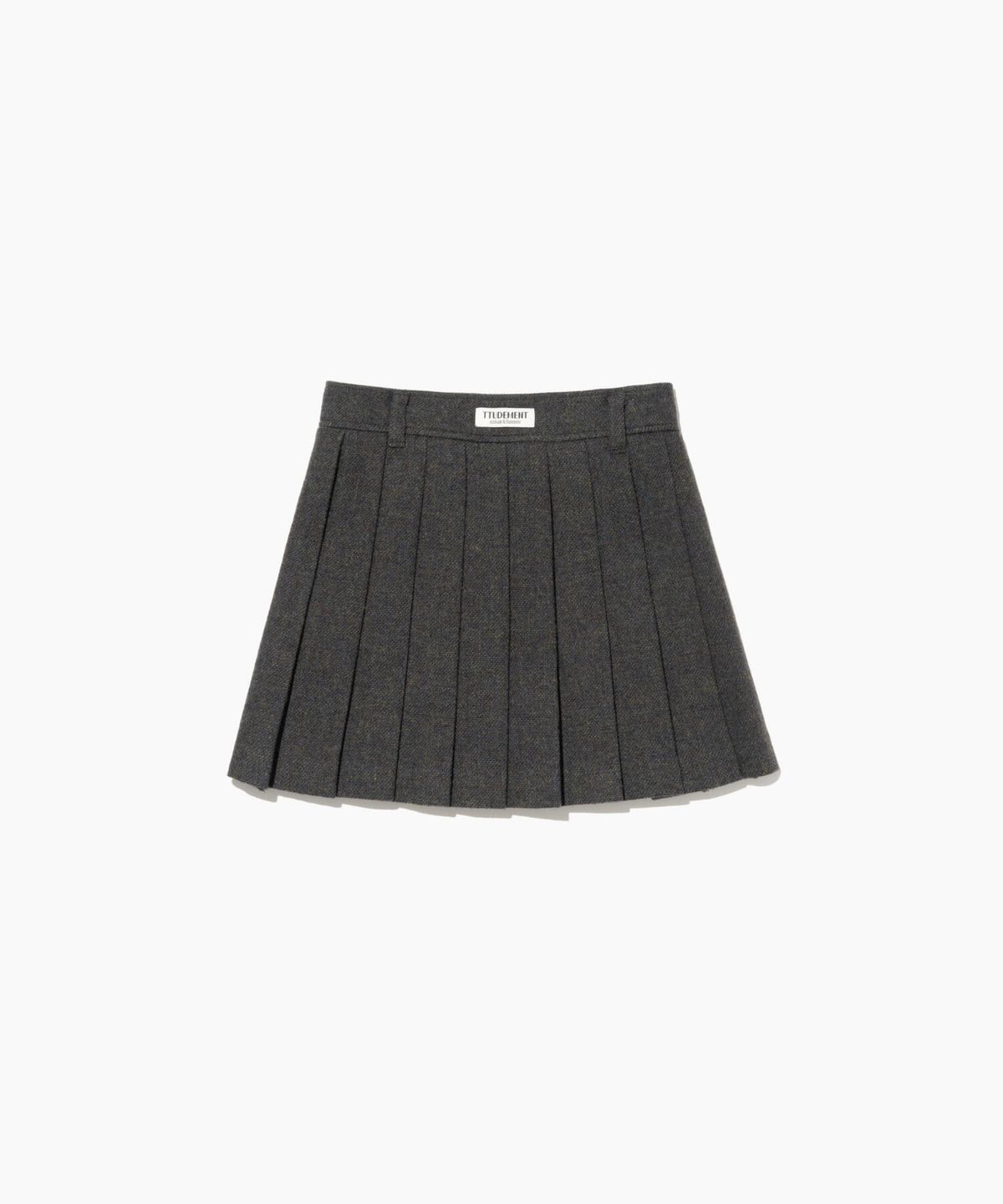 튜드먼트(TTUDEMENT) CLASSIC WOOL MINI SKIRT CHARCOAL