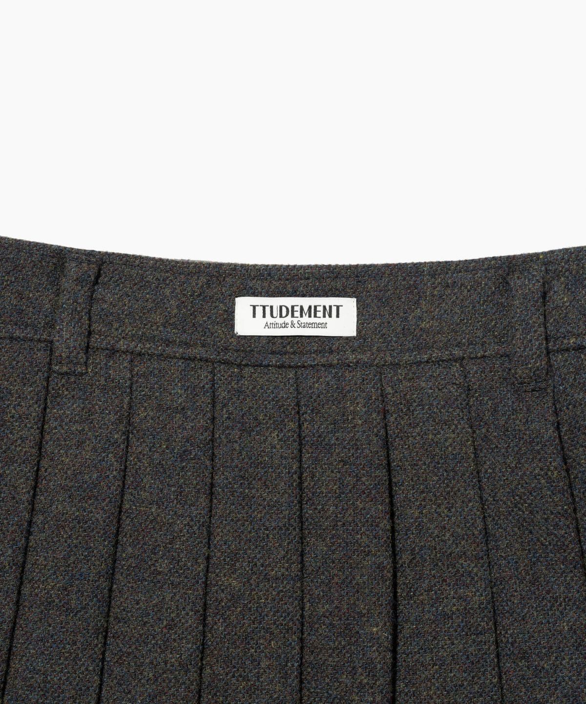 튜드먼트(TTUDEMENT) CLASSIC WOOL MINI SKIRT CHARCOAL