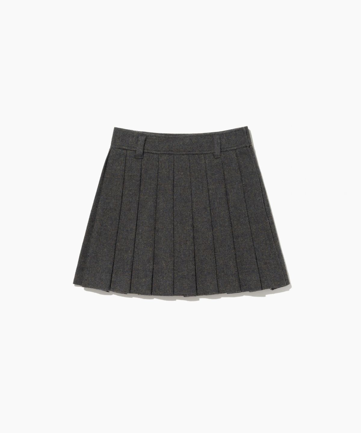 튜드먼트(TTUDEMENT) CLASSIC WOOL MINI SKIRT CHARCOAL