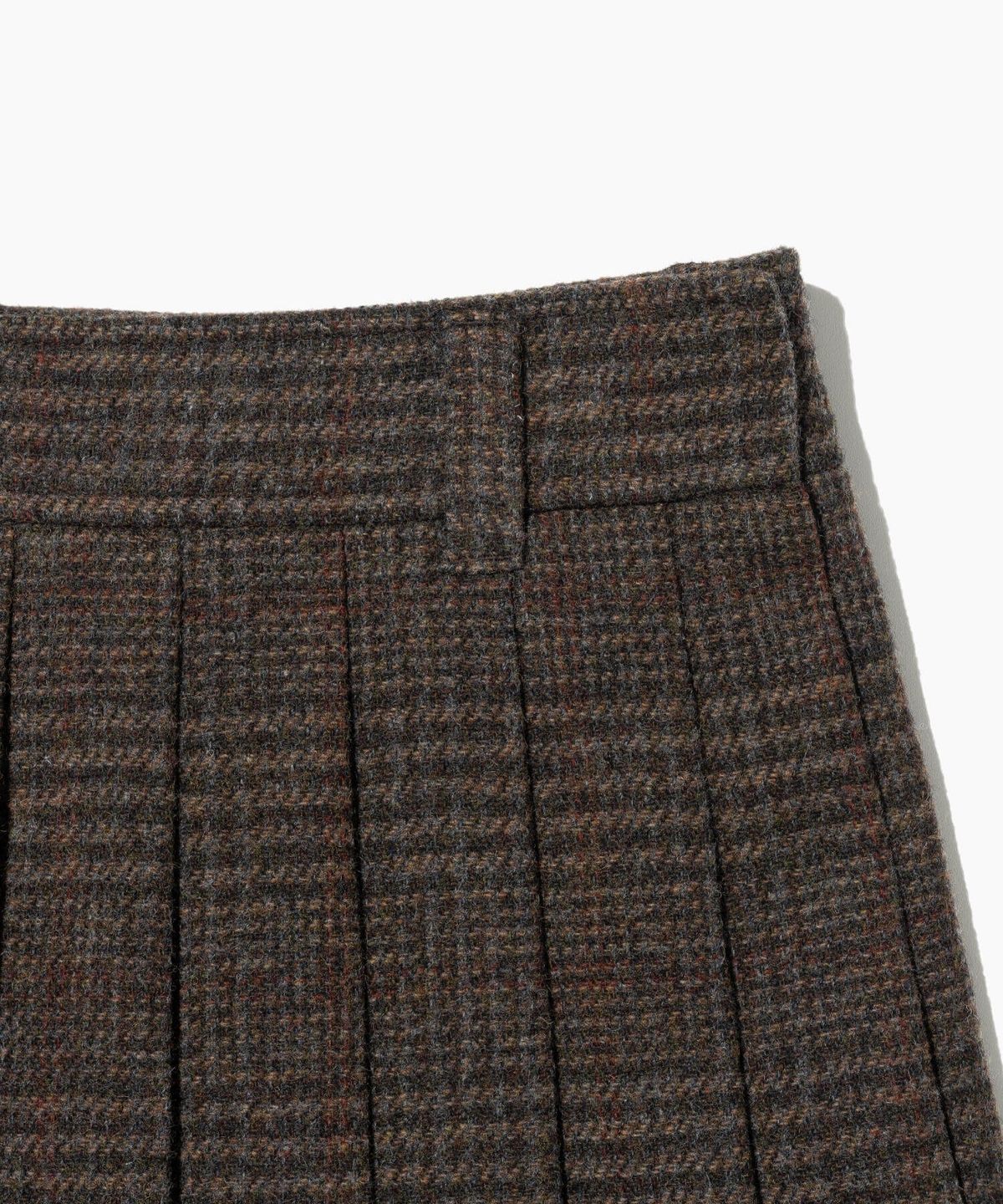 튜드먼트(TTUDEMENT) CLASSIC WOOL MINI SKIRT BROWN