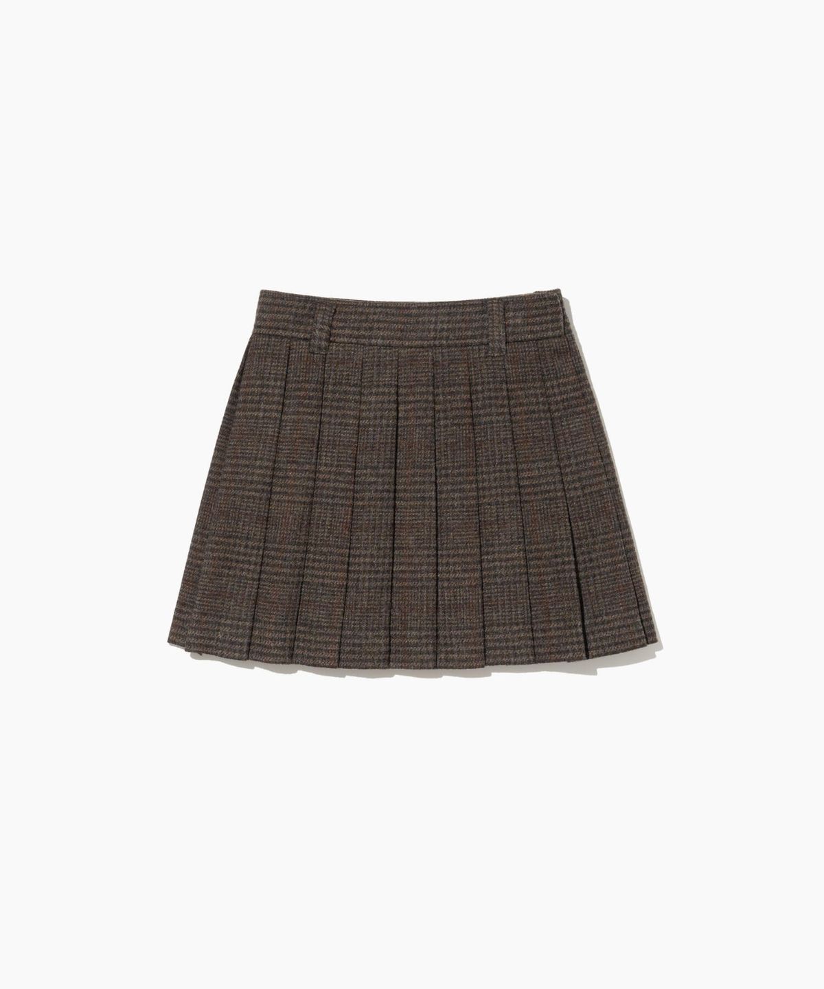 튜드먼트(TTUDEMENT) CLASSIC WOOL MINI SKIRT BROWN