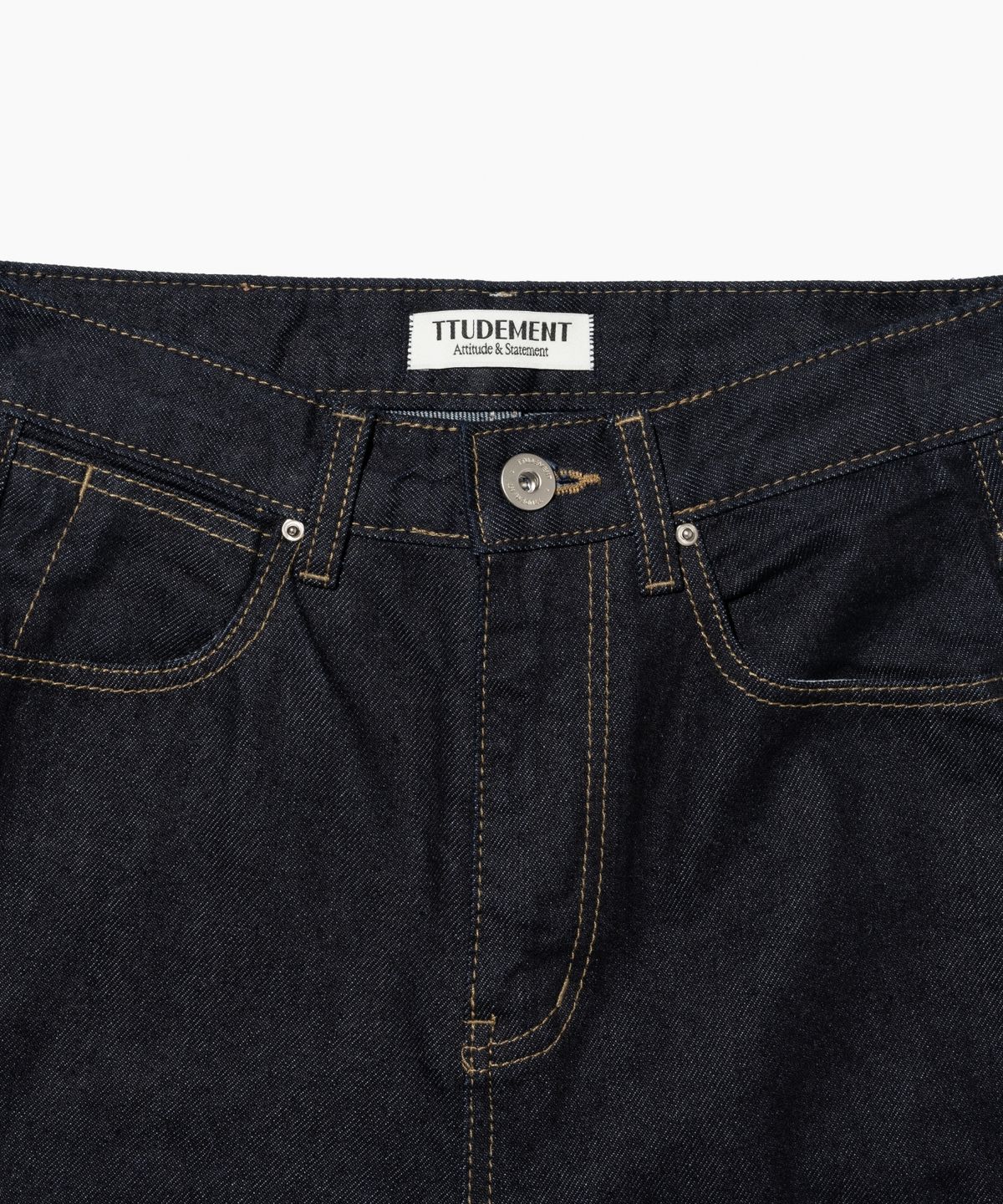 튜드먼트(TTUDEMENT) STRAIGHT DENIM PANTS INDIGO