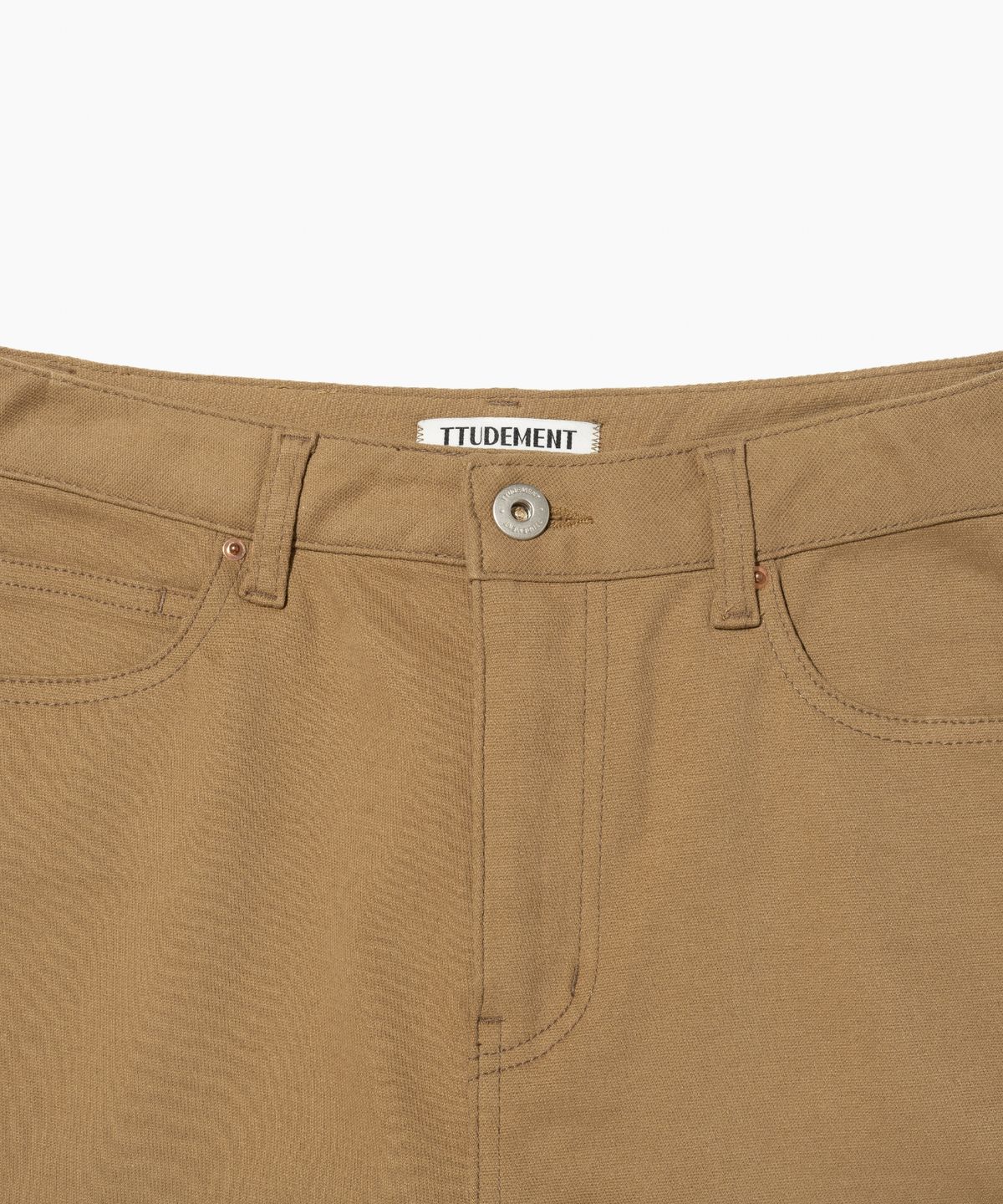 튜드먼트(TTUDEMENT) COTTON BOOTSCUT PANTS CAMEL