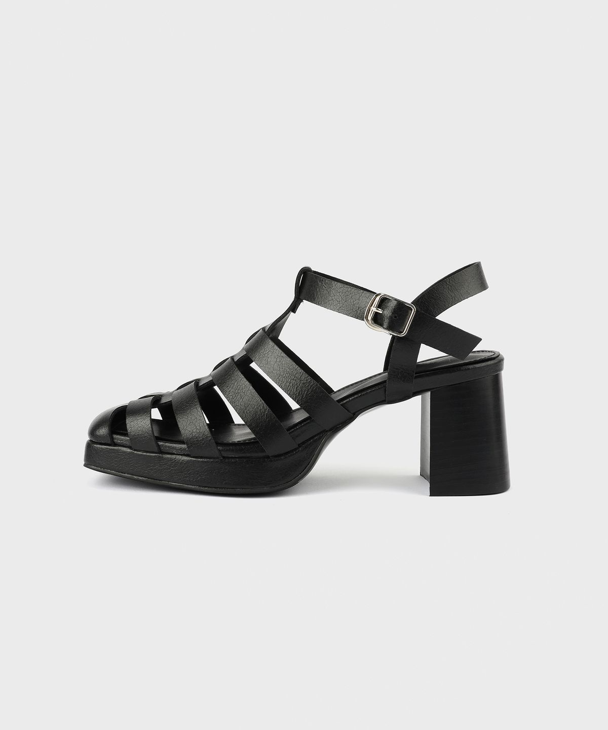 무드나잇(MOODNIGHT) RENEE Fisherman strappy platform sandals - 4colors 7cm 피셔맨 스트랩 힐샌들