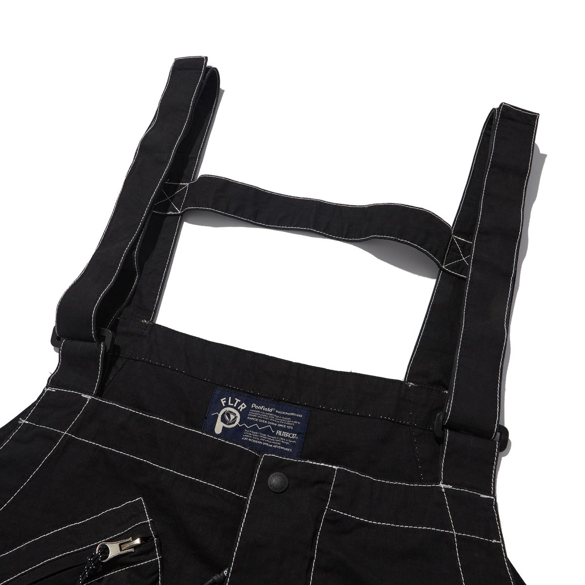 펜필드(PENFIELD) [P X FILTER017] RIPSTOP CARPENTER OVERALL BLACK_FP2WP99U