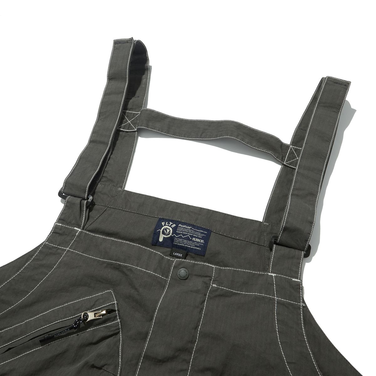펜필드(PENFIELD) [P X FILTER017] RIPSTOP CARPENTER OVERALL CHARCOAL_FP2WP98U