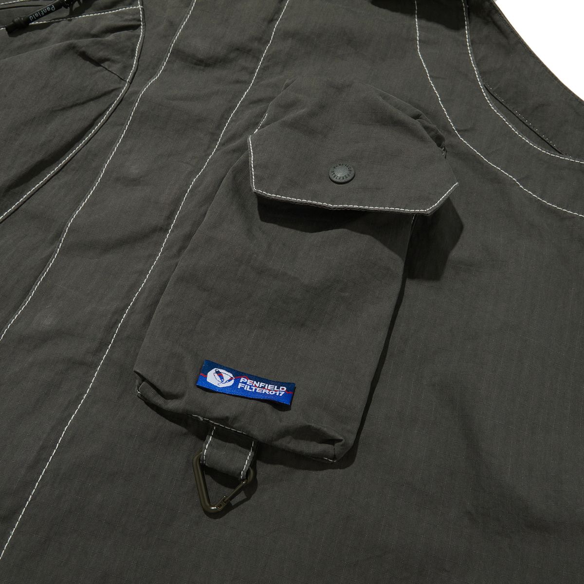 펜필드(PENFIELD) [P X FILTER017] RIPSTOP CARPENTER OVERALL CHARCOAL_FP2WP98U