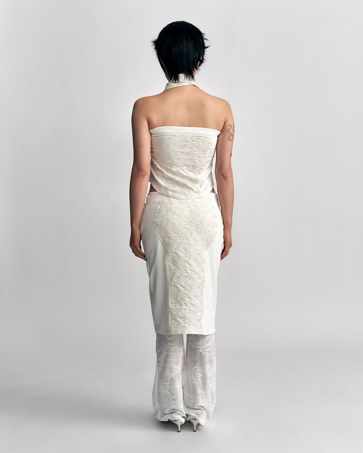 루루(RURU) JACQUARD STRING SKIRT [IVORY]