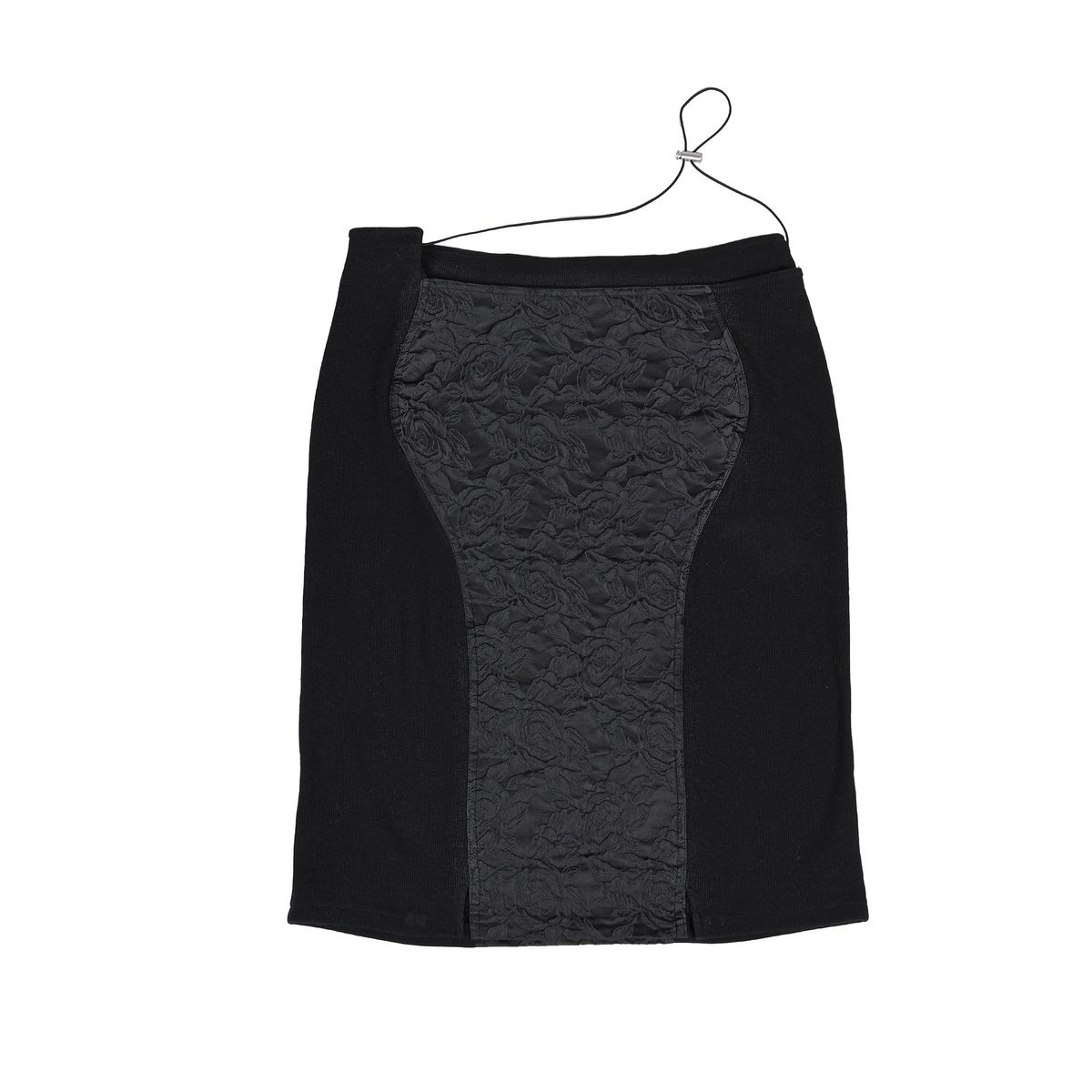 루루(RURU) JACQUARD STRING SKIRT [BLACK]