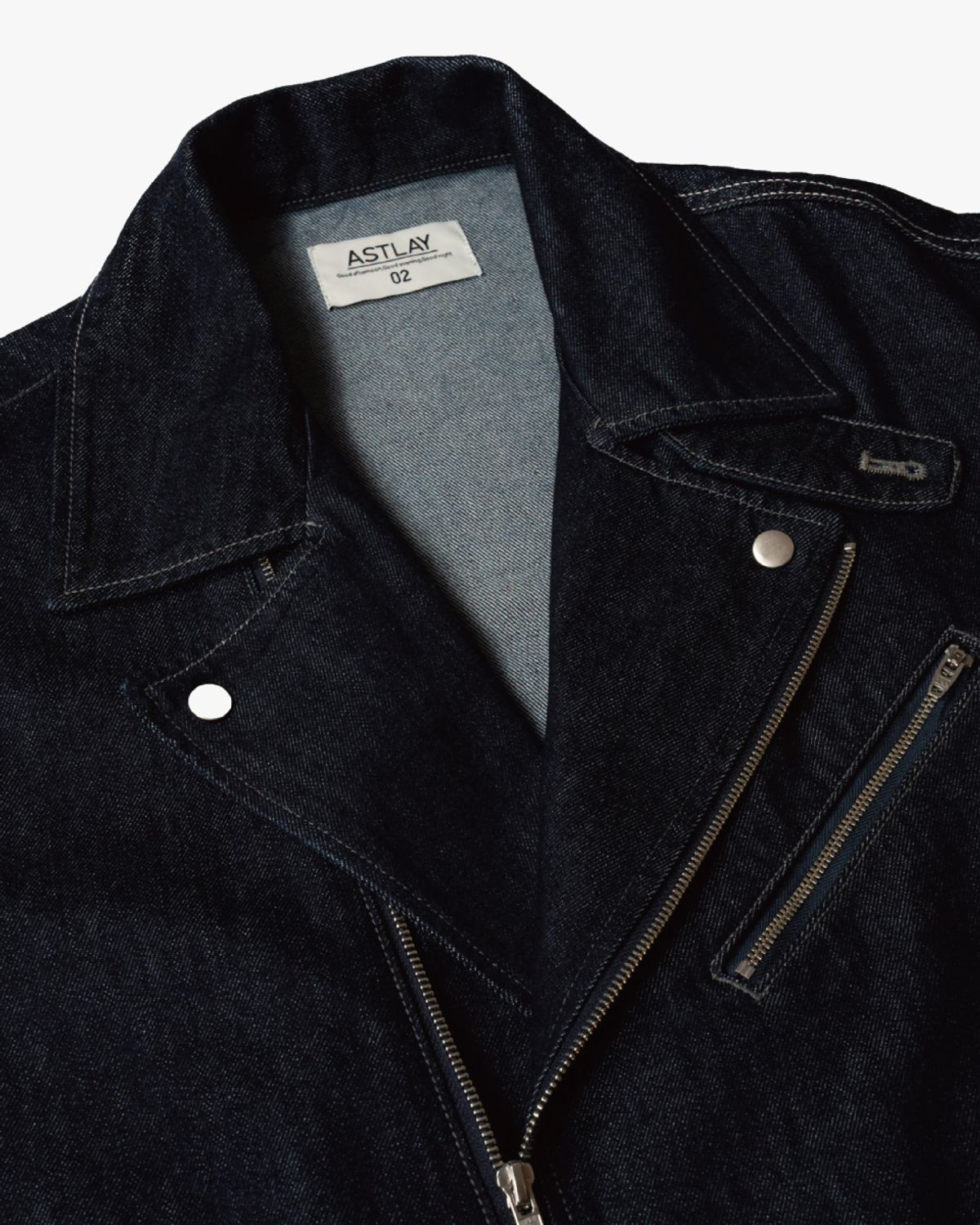 아스트레이(ASTLAY) Denim Rider Jacket (Indigo)