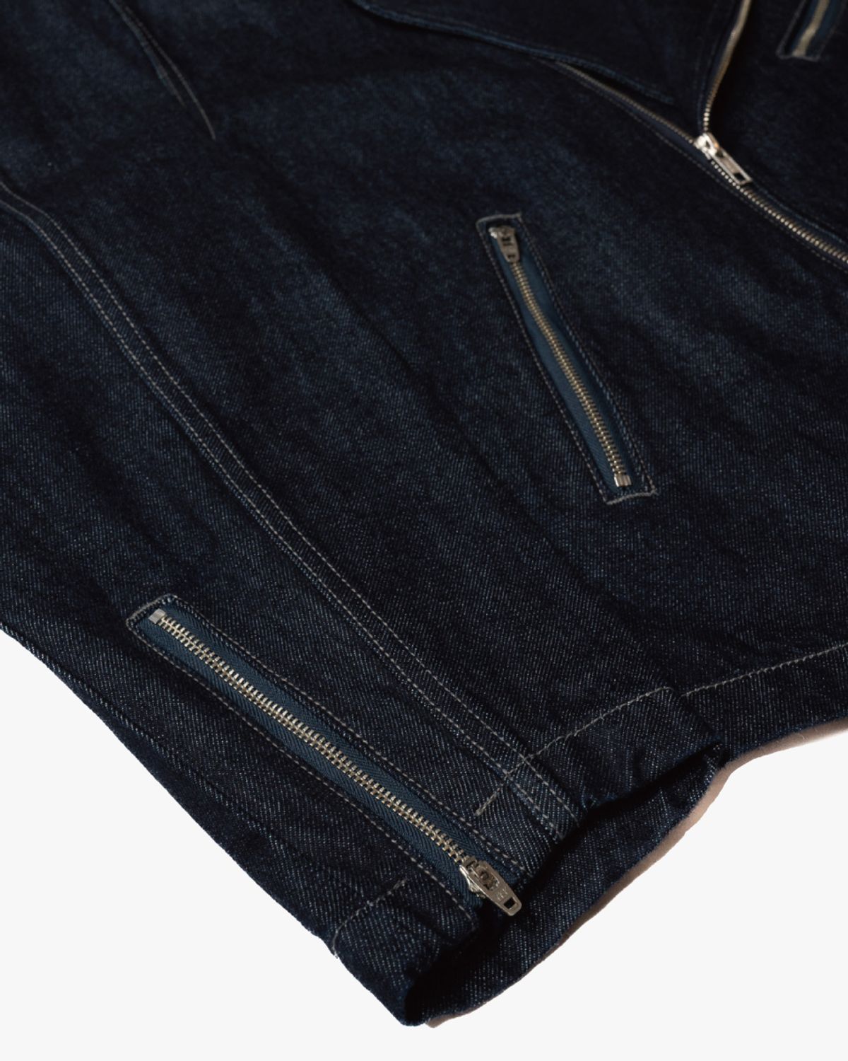 아스트레이(ASTLAY) Denim Rider Jacket (Indigo)