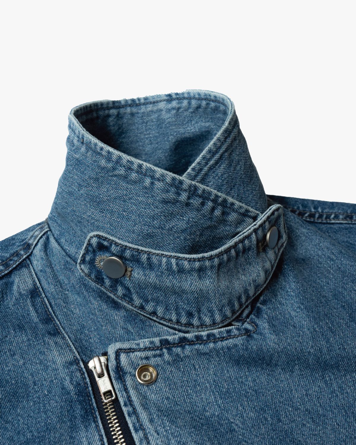 아스트레이(ASTLAY) Denim Rider Jacket (Vintage Stone Damage)