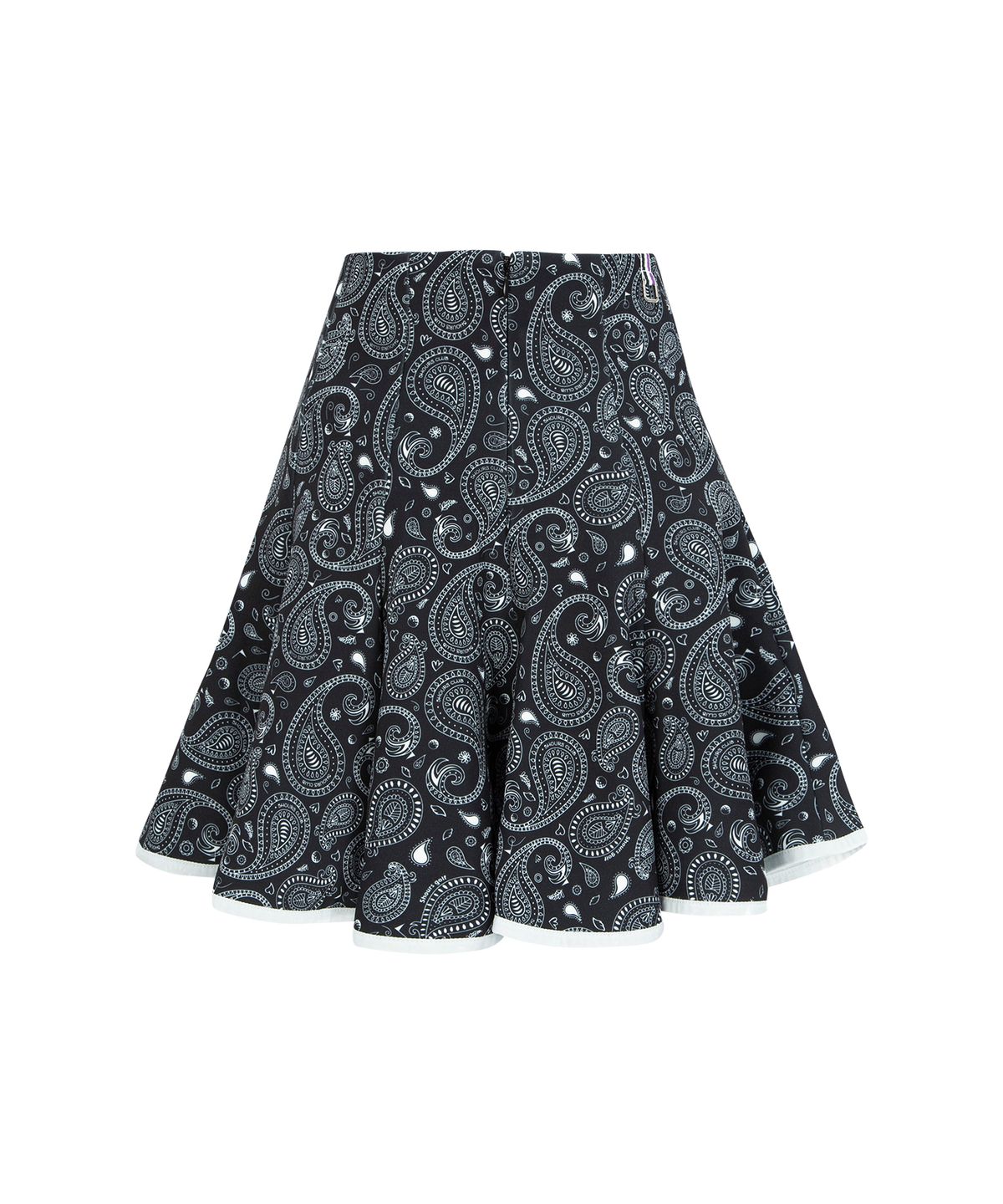 파이브아워스(5HOURS) PAISLEY SWING SKIRT_BLACK