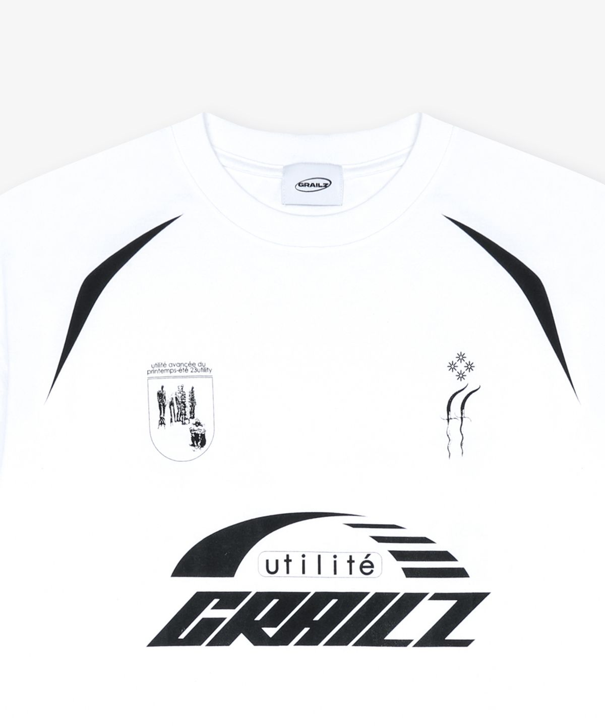 그레일즈(GRAILZ) INDUSTRIAL BLOKECORE GRAPHIC T-SHIRT [WHITE]