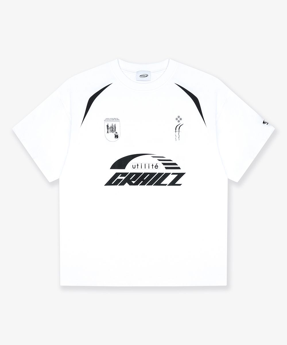 ★送料・関税込★GRAILZ★INDUSTRIAL BLOKECORE GRAPHIC T-SHIRT MUSINSA | GRAILZ INDUSTRIAL BLOKECORE GRAPHIC T-SHIRT [WHITE]