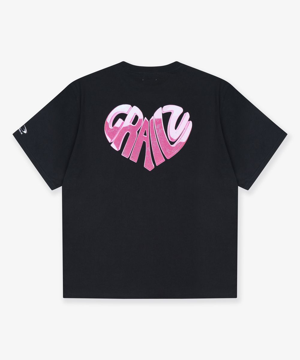 【GRAILZ】DOLPHIN HEART GRAPHIC T-SHIRT [BLACK] GRAILZ - Dolphin Heart Graphic T-shirt | HBX - Globally