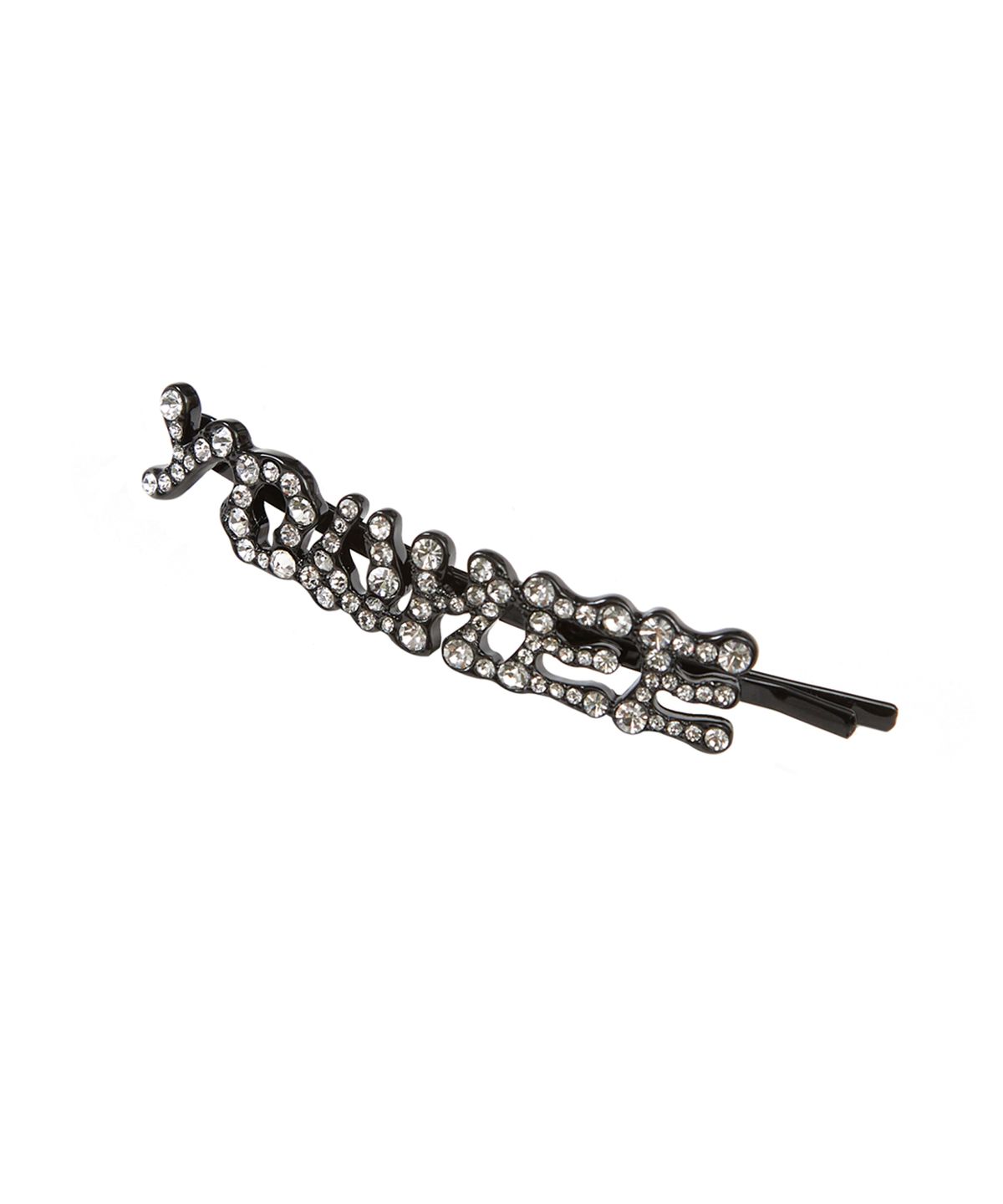 유희(YOUHEE) LOGO HAIRPIN BROOCH SET BLACK