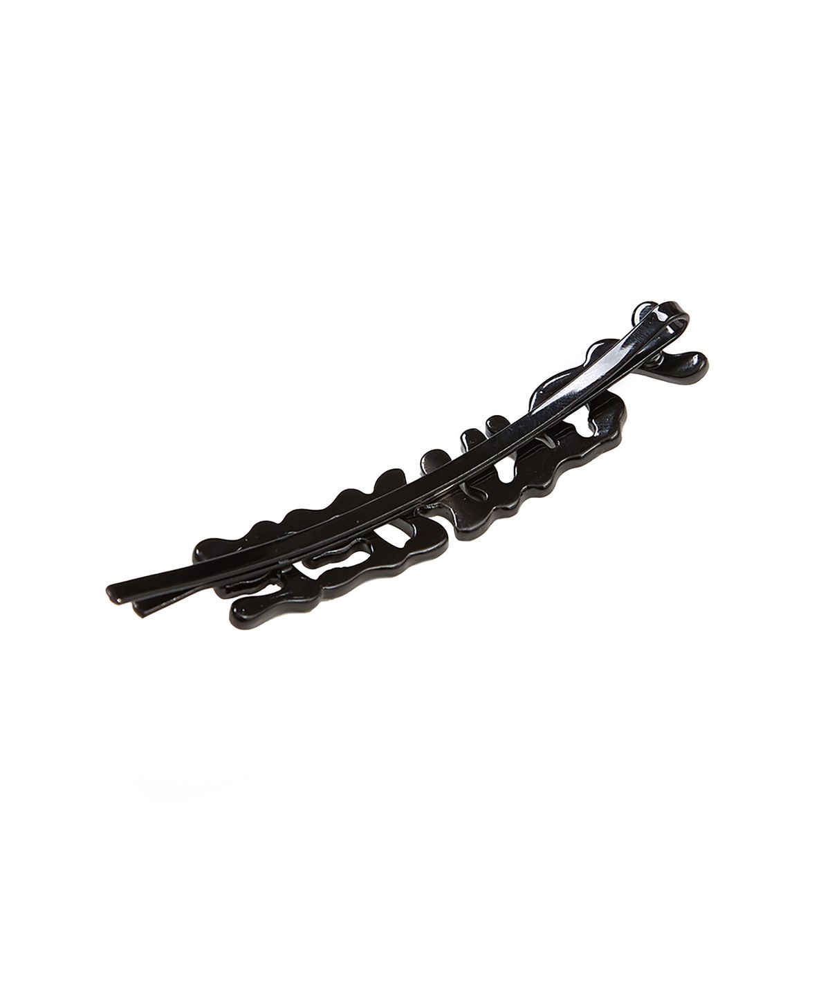 유희(YOUHEE) LOGO HAIRPIN BROOCH SET BLACK