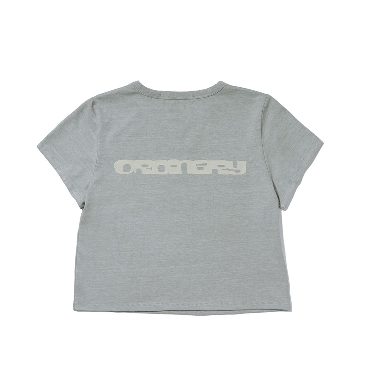 엑스트라오디너리(EXTRAORDINARY) EXOD LOGO CROP TEE  L/KHAKI