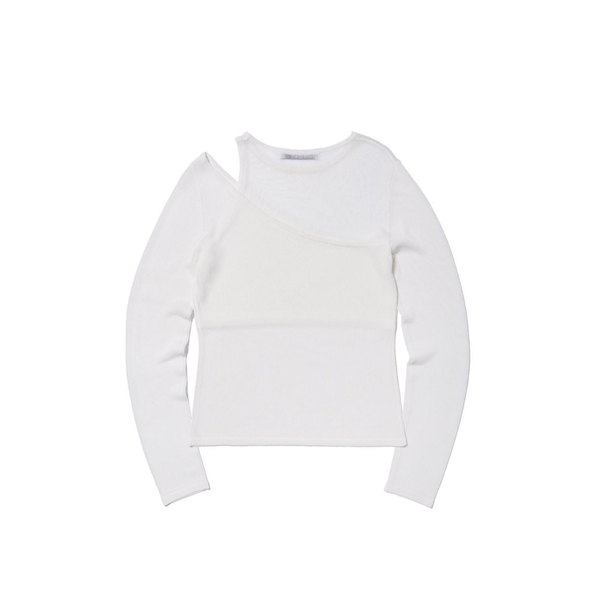 엑스트라오디너리(EXTRAORDINARY) LAYERED KNIT TOP  IVORY