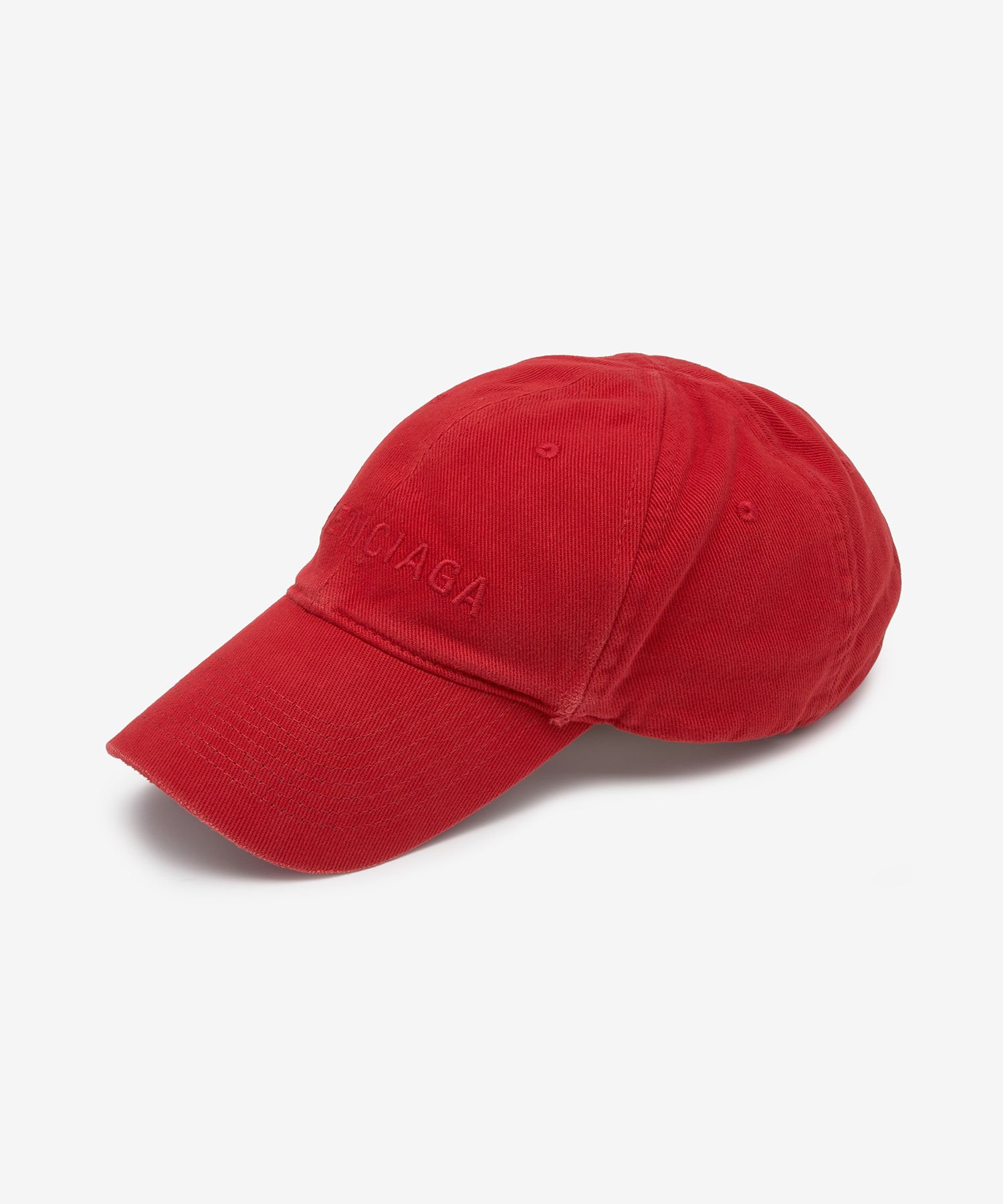 MUSINSA | BALENCIAGA Men's Front Logo Drill Ball Cap - Red